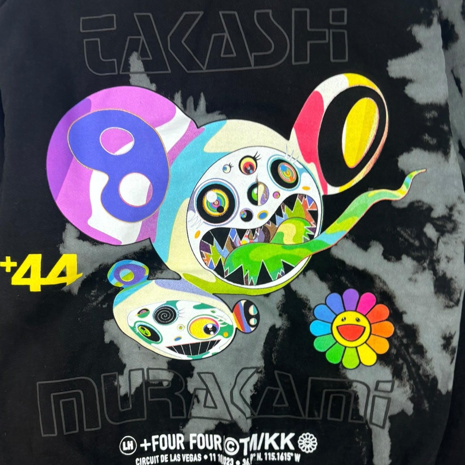 +44 x Takashi Murakami Mind Warp Hoodie Black