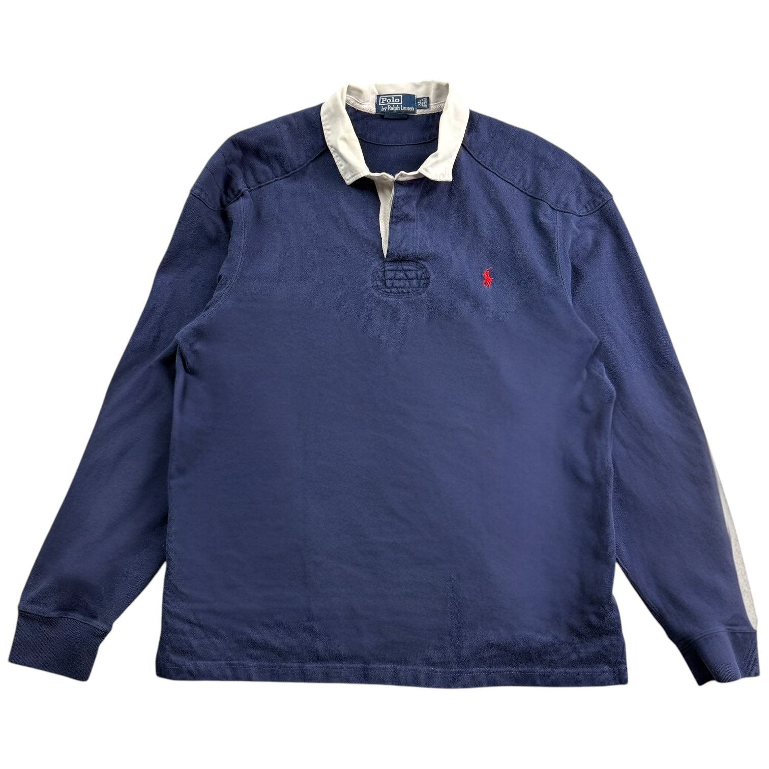 Vintage Ralph Lauren L/S Polo Rugby Navy Blue