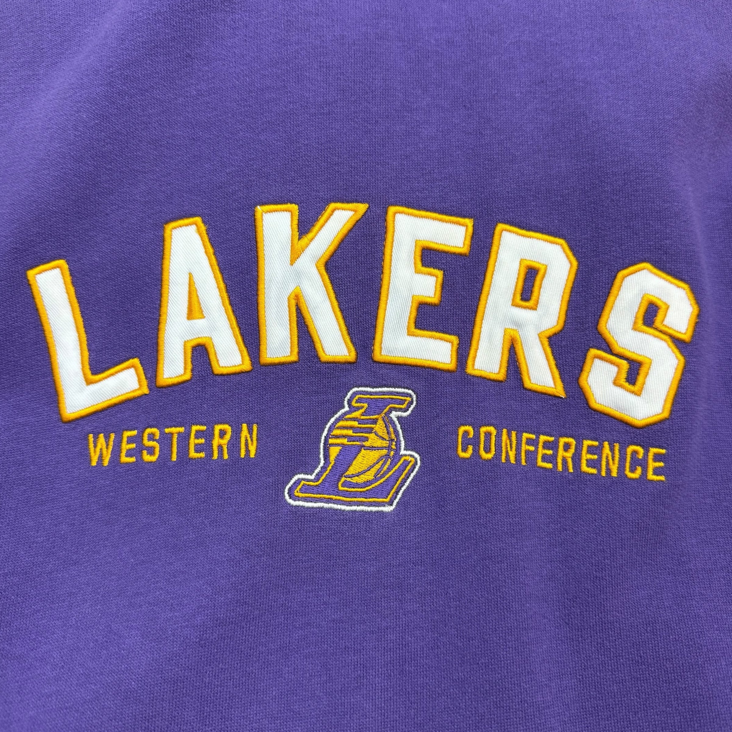 Vintage Reebok Los Angeles Lakers Hoodie Purple/Yellow