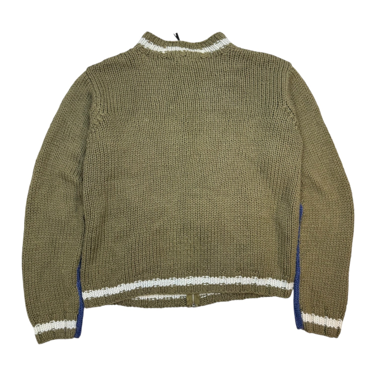 Vintage Diesel Zip Up Knit Sweater Green