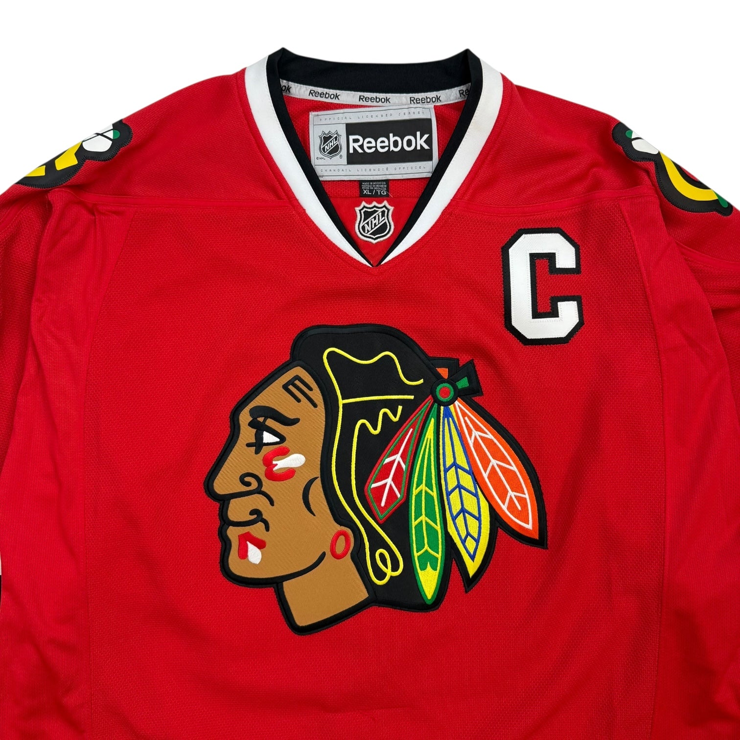 Vintage Reebok Chicago BlackHawks Jonathan Toews Home Jersey Red