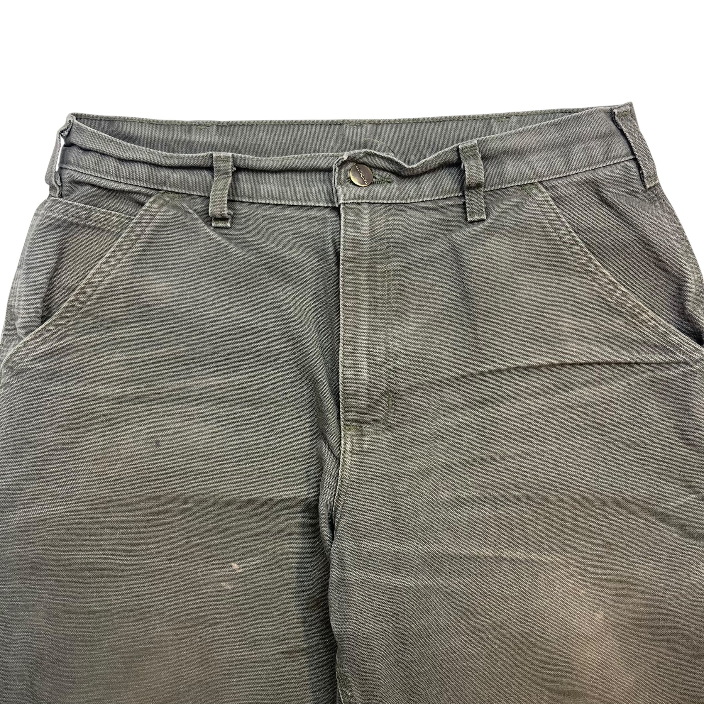 Vintage Carhartt Dungaree Denim Pants Green