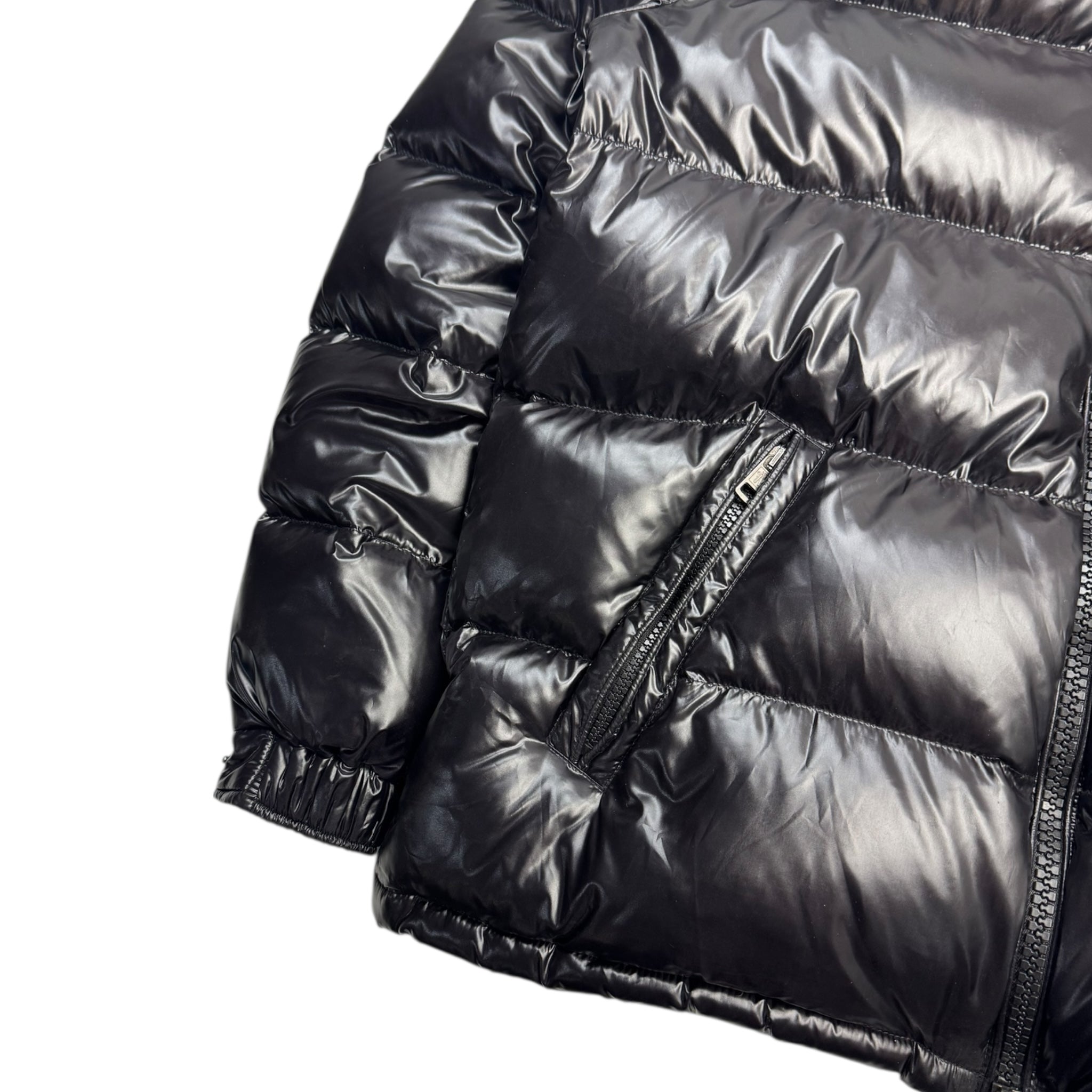 Moncler Maya Hooded Puffer Jacket Black