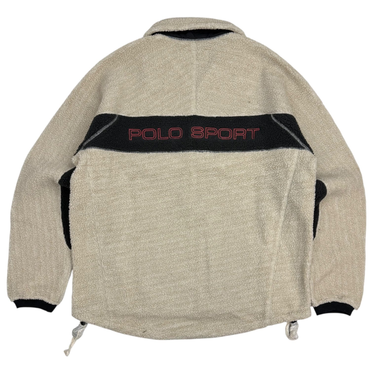 Vintage Polo Sport Ralph Lauren Deep Pile Fleece Oatmeal