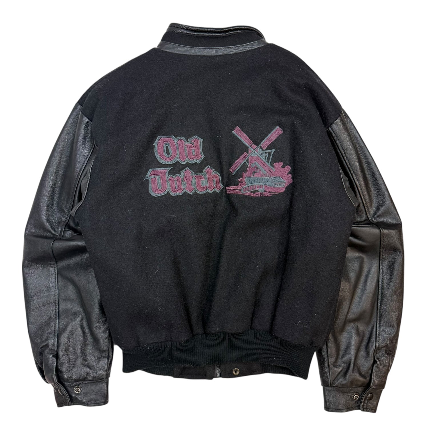 Vintage Old Dutch Chips Leather Jacket