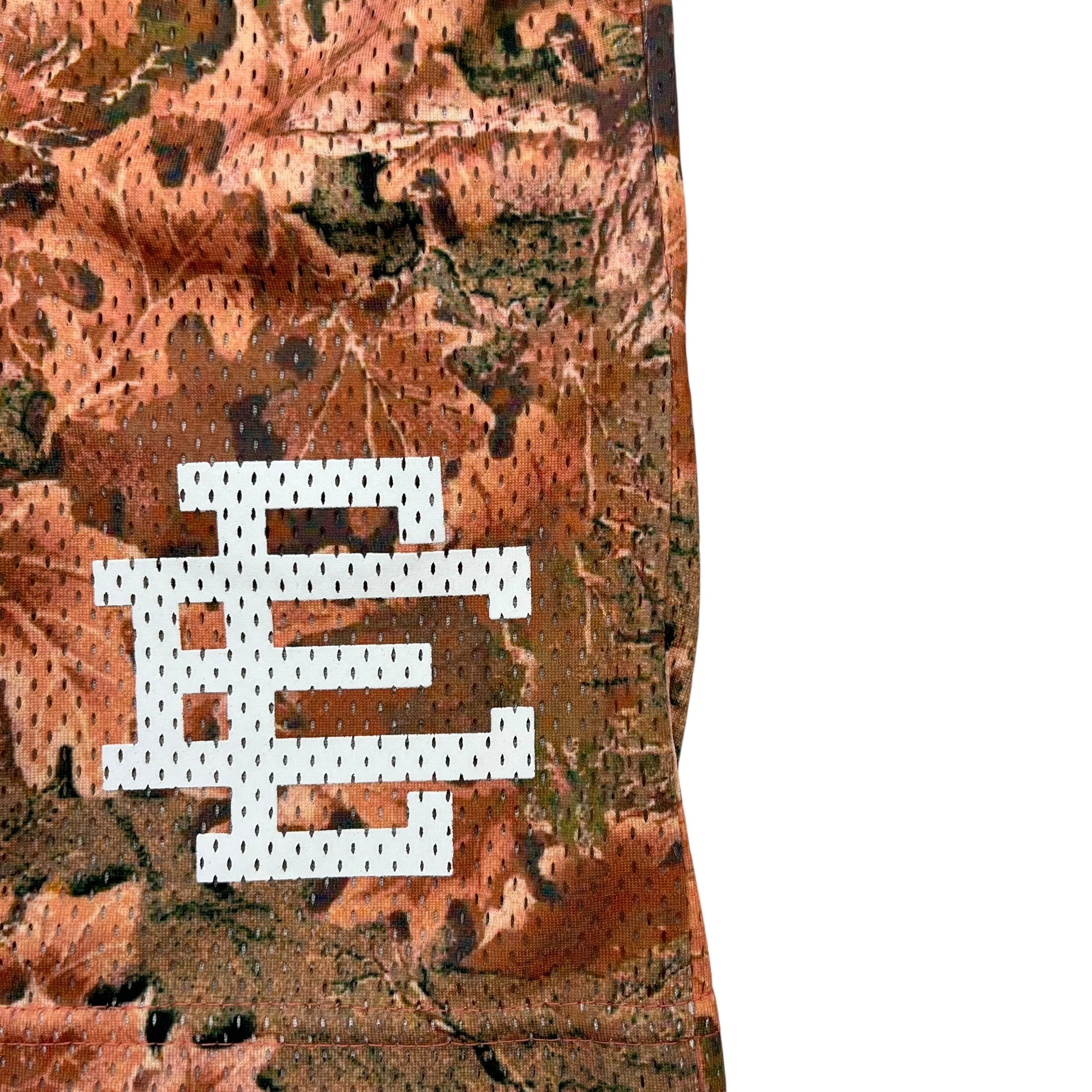 Eric Emanuel Leaf Camo Shorts Orange White