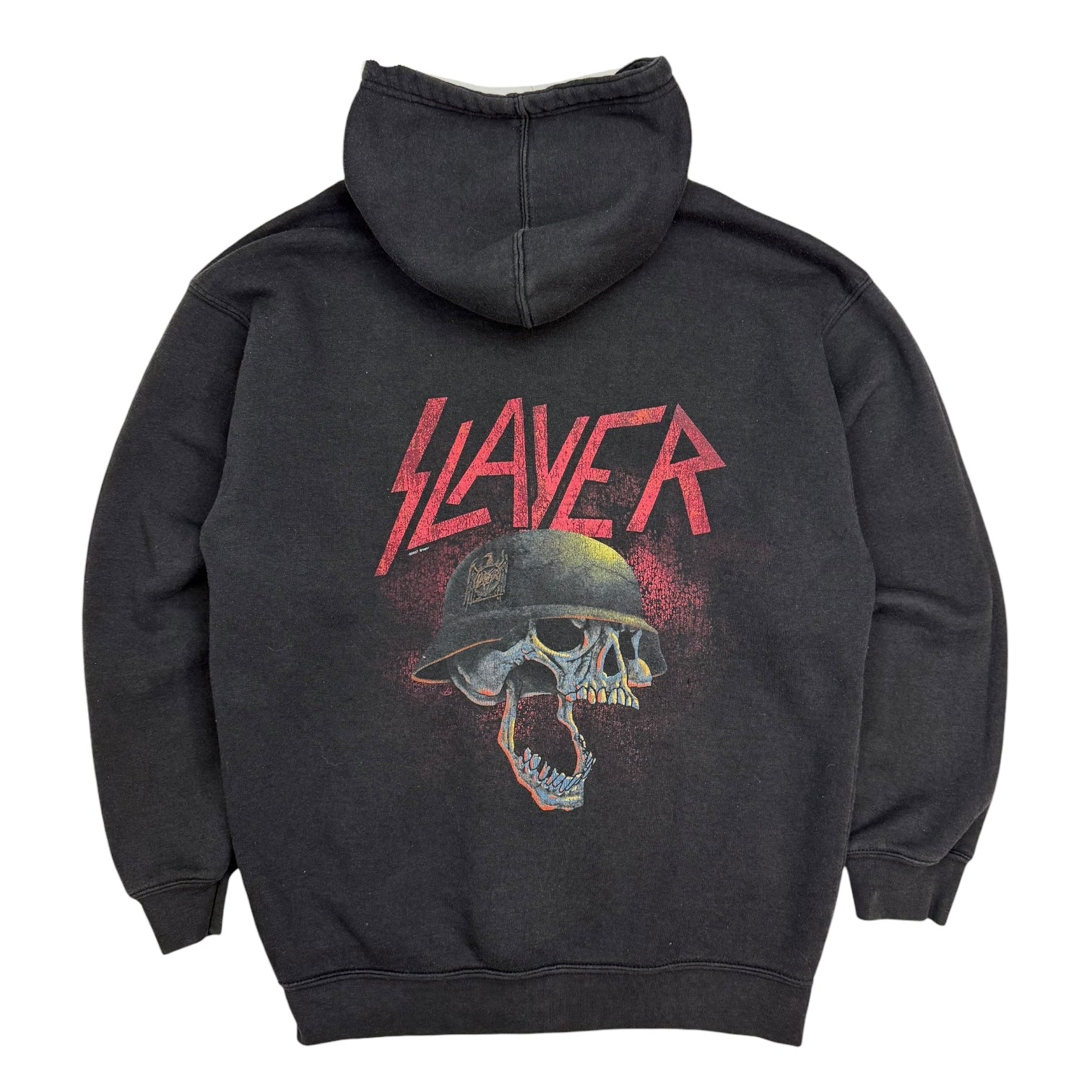 Vintage Slayer Zip Up Hoodie Black