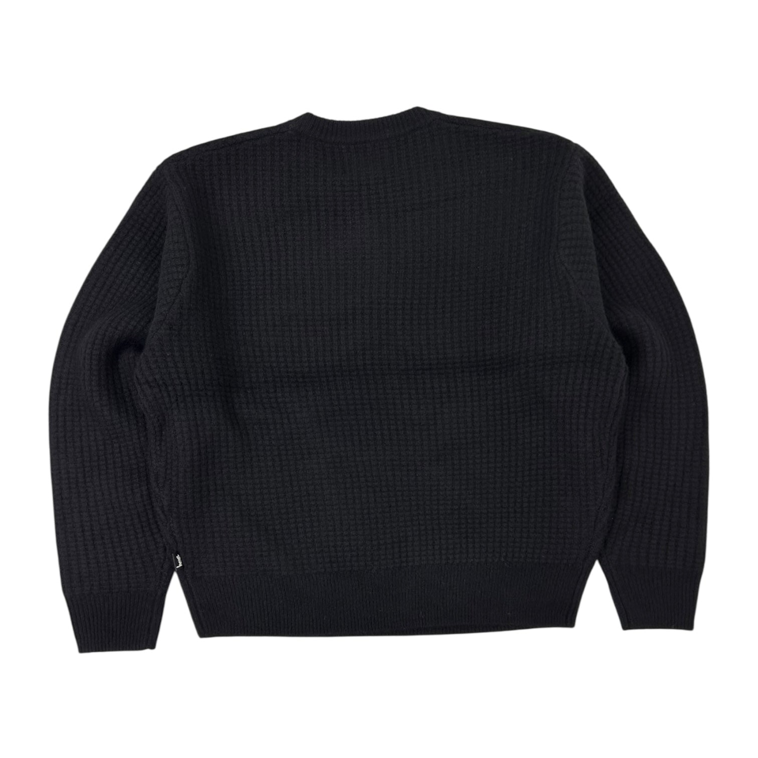 Stussy Waffle Cashmere Sweater Black