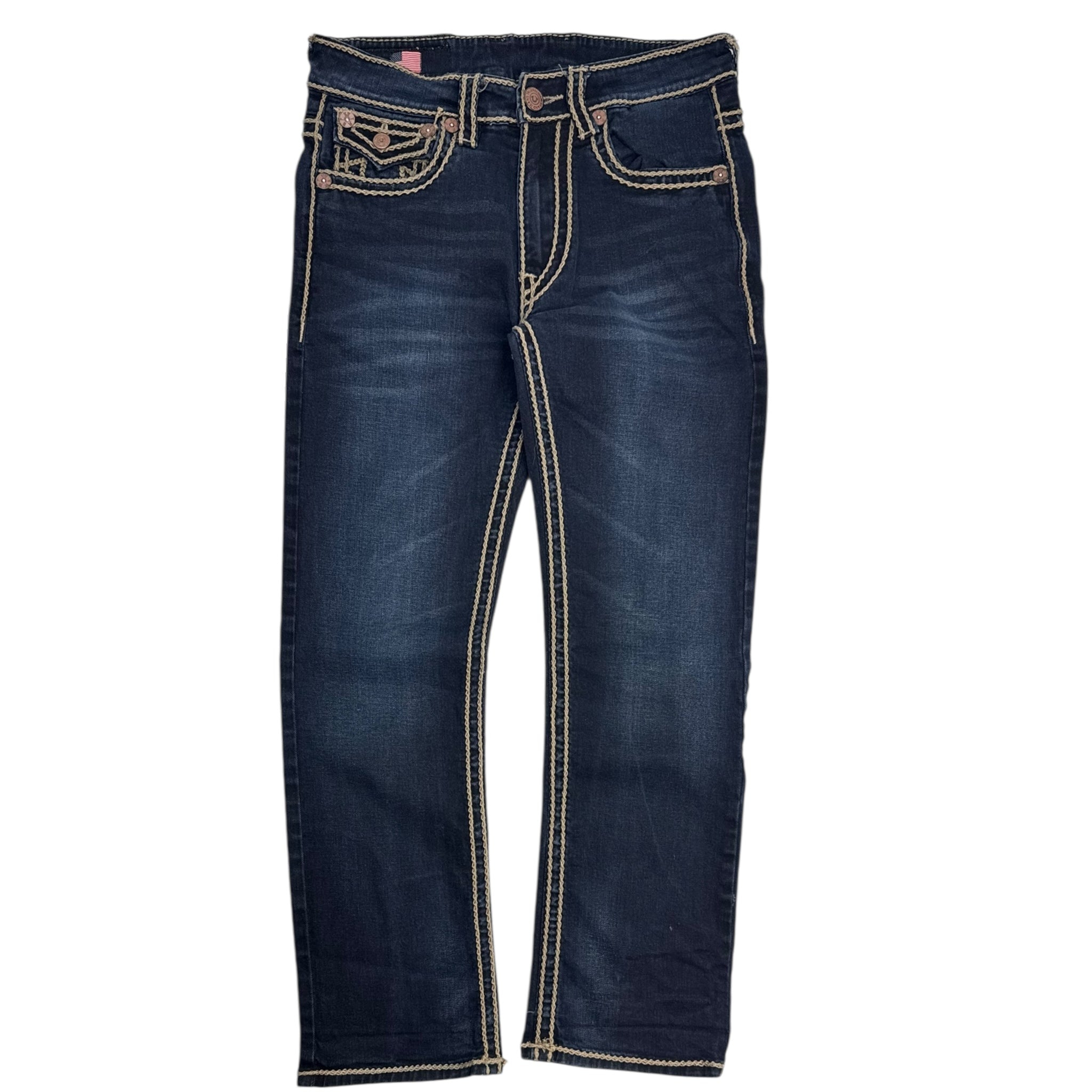 Vintage Y2K True Religion Chain Stitch Embroidered Bottoms
