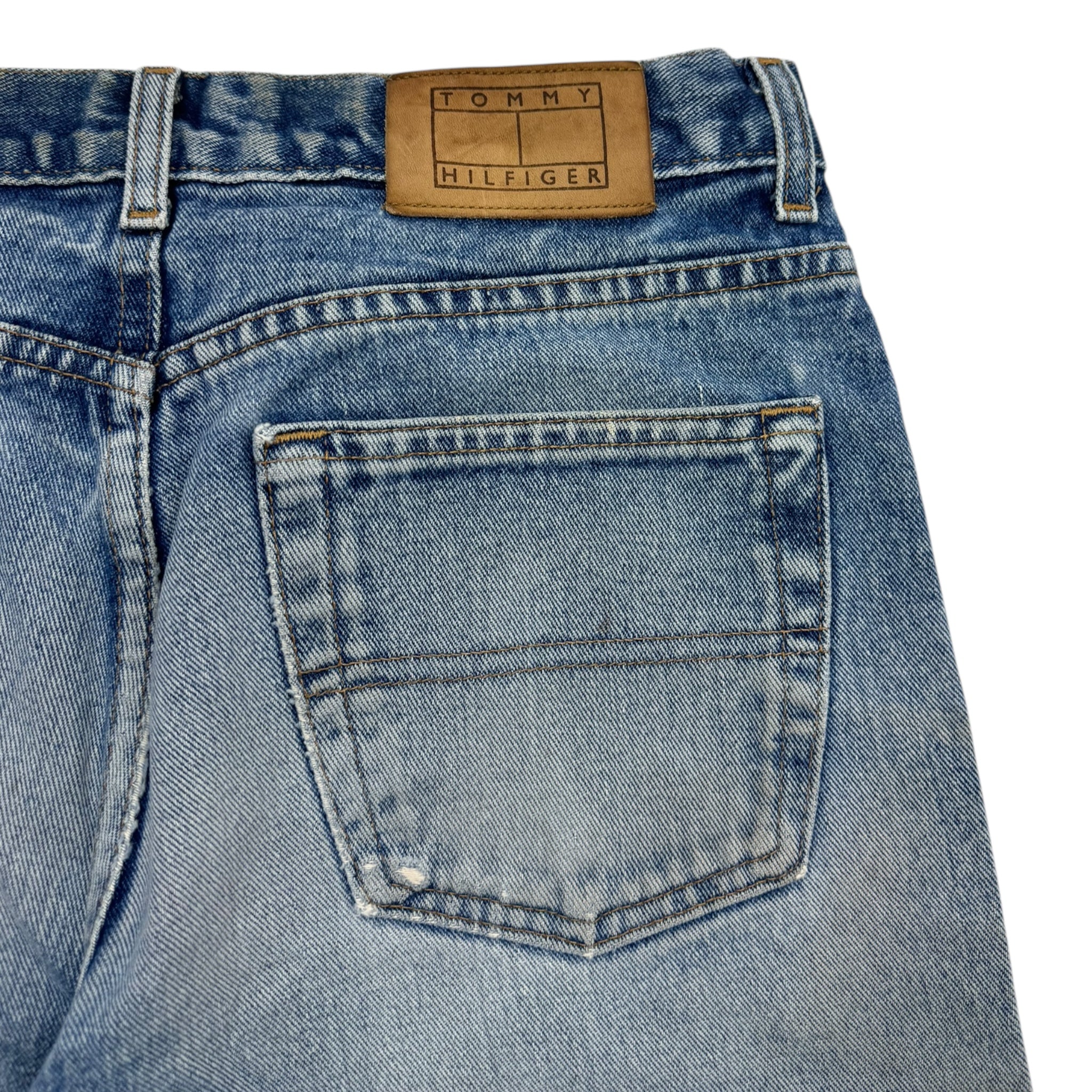 Vintage Tommy Hilfiger Light Wash Denim Shorts