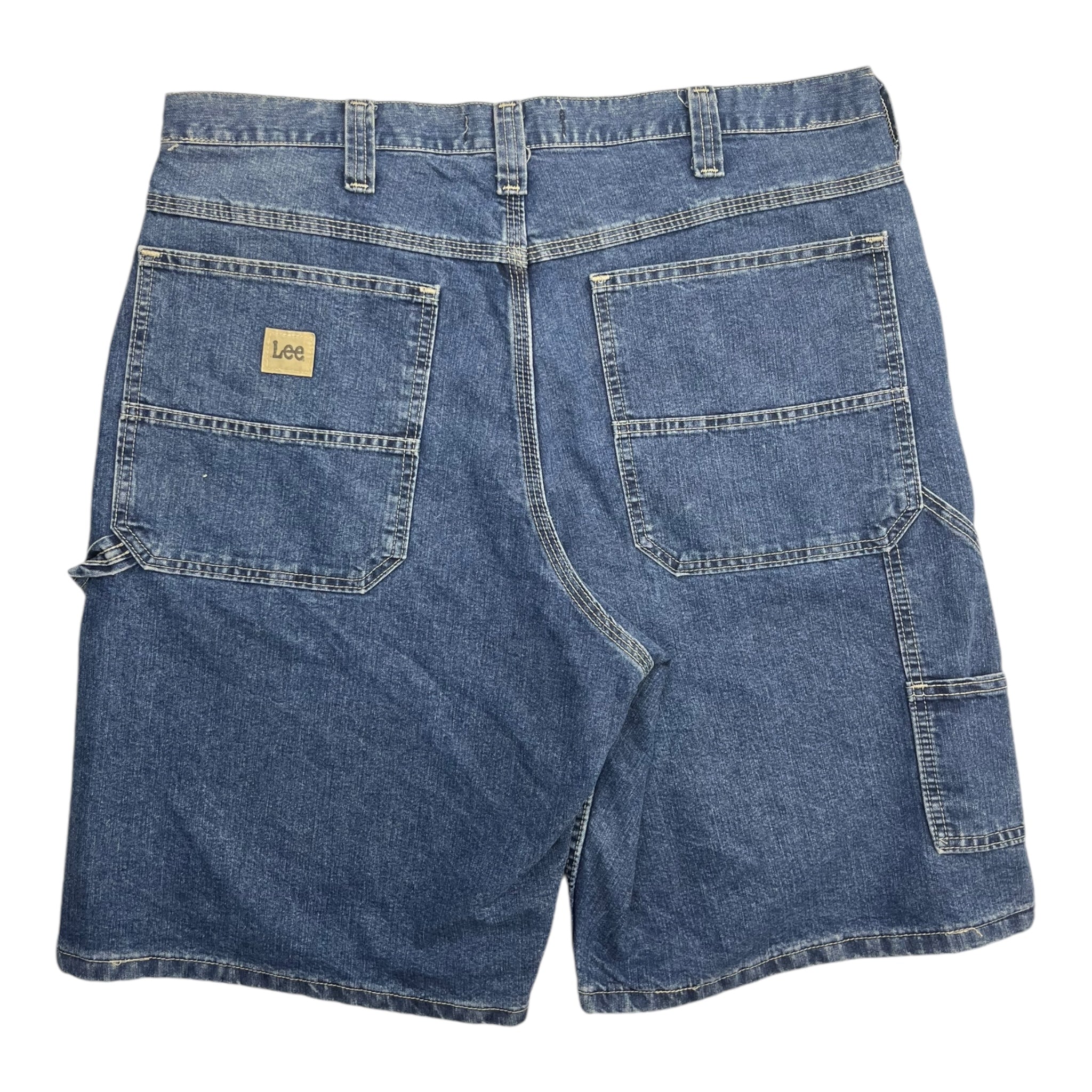 Vintage Lee Carpenter Jorts Deep Mid Wash