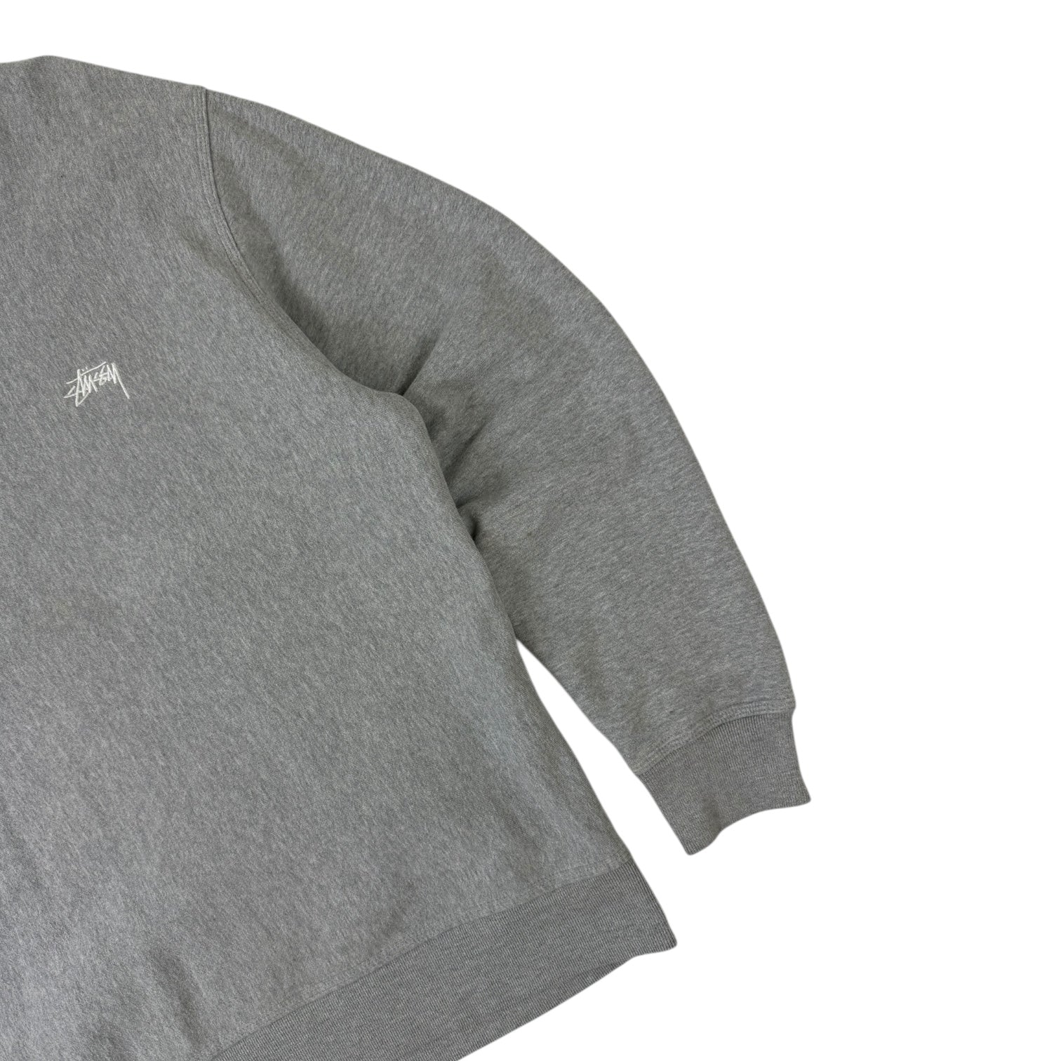 Stussy Basic Logo Crewneck Grey