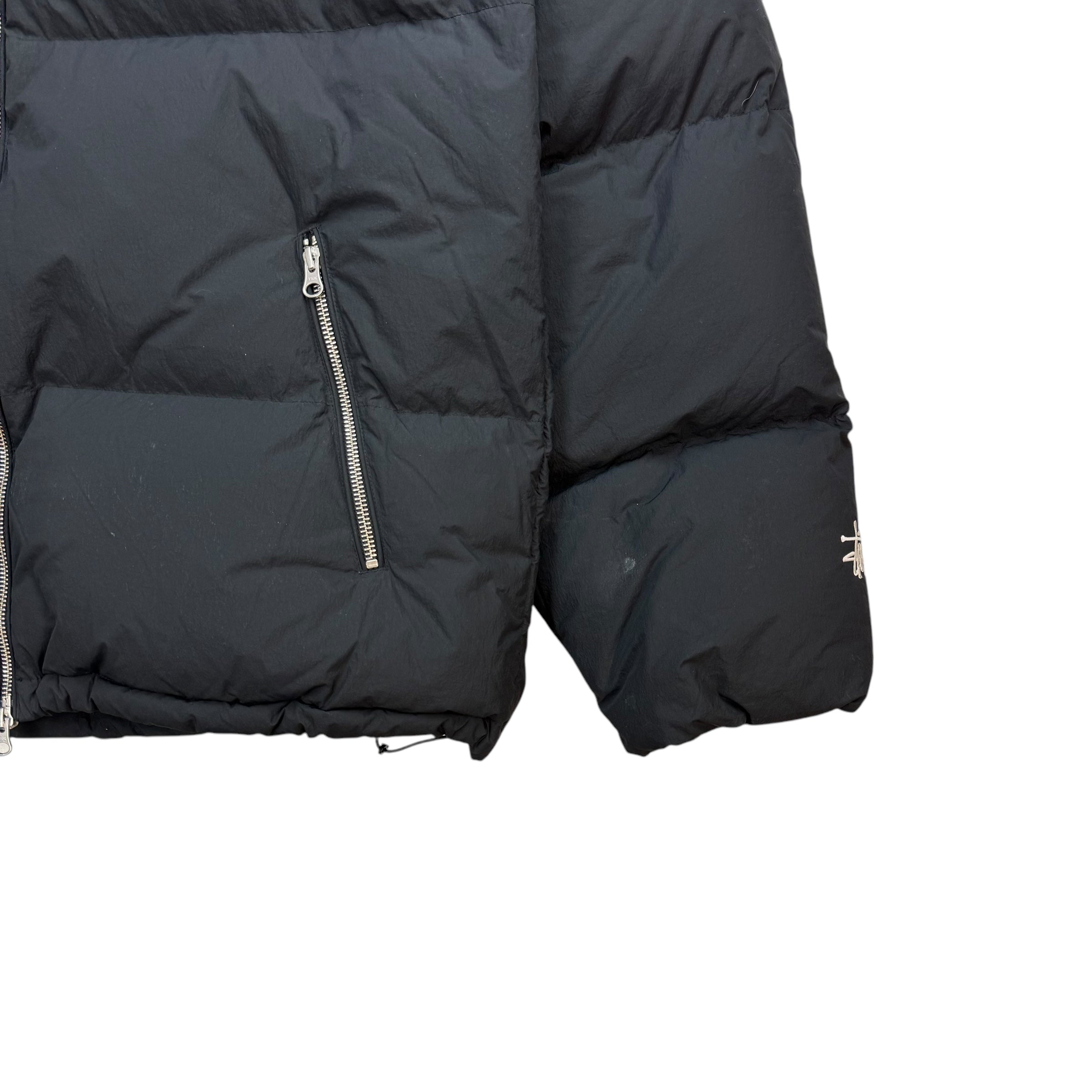 Stussy Nylon Down Puffer Jacket Black