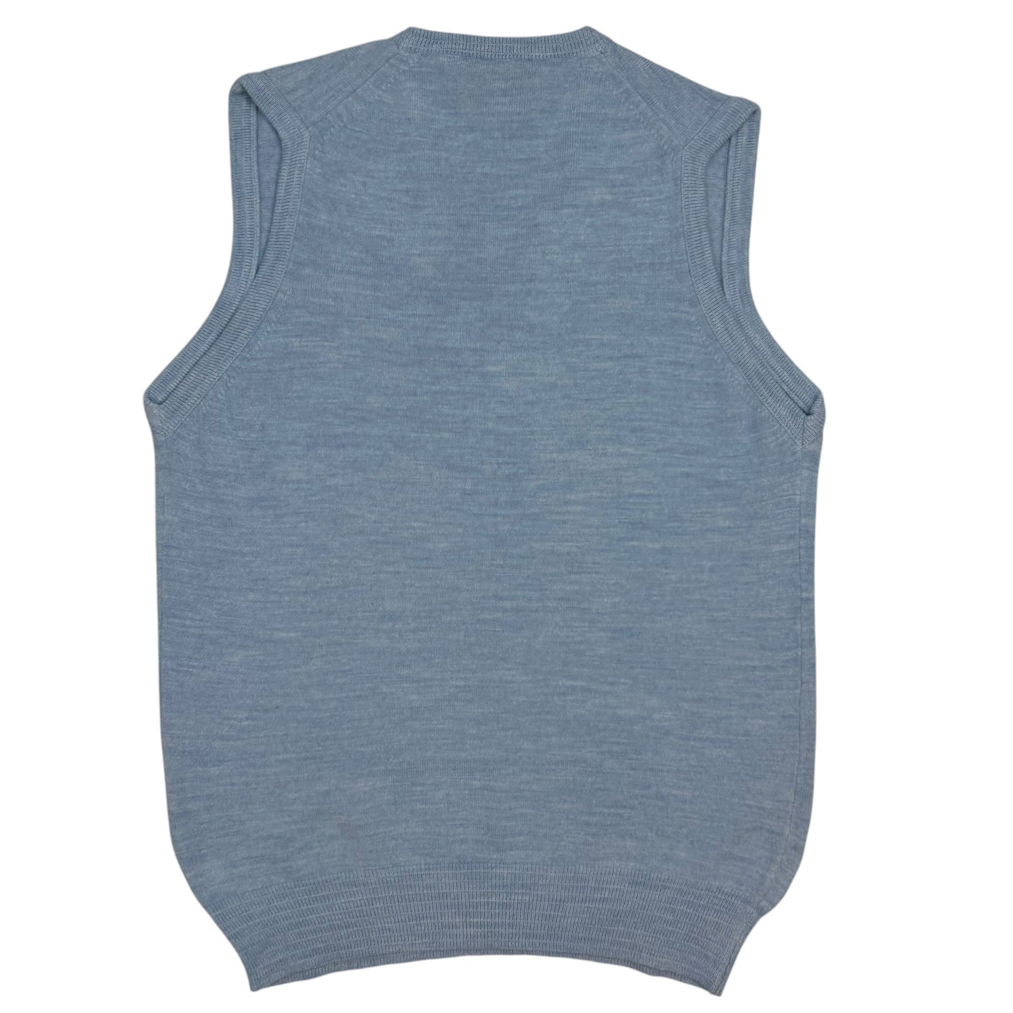 Vintage Christian Dior Knit Vest Baby Blue