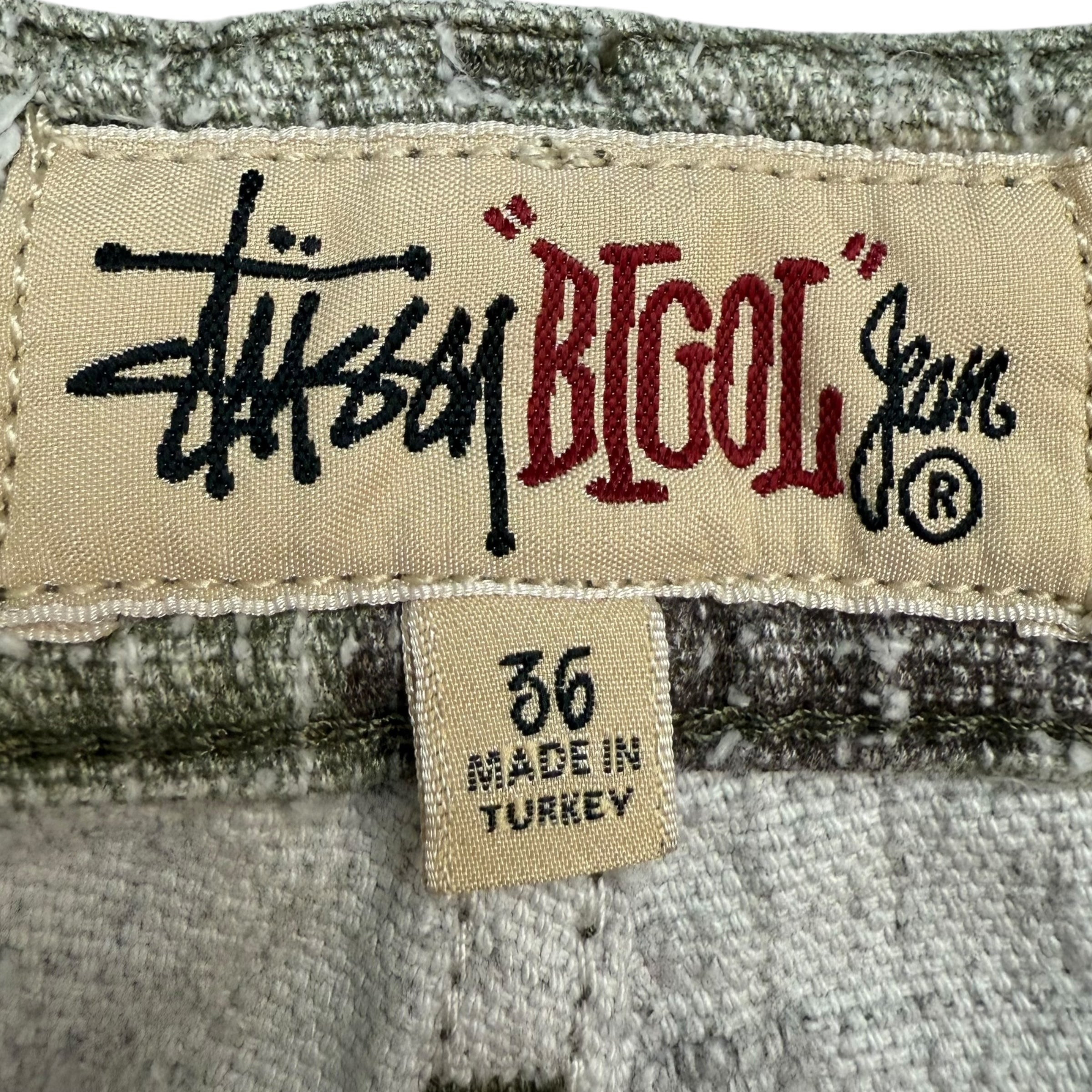 Stussy Needlepunch Big Ol’ Jeans Woodland Camo