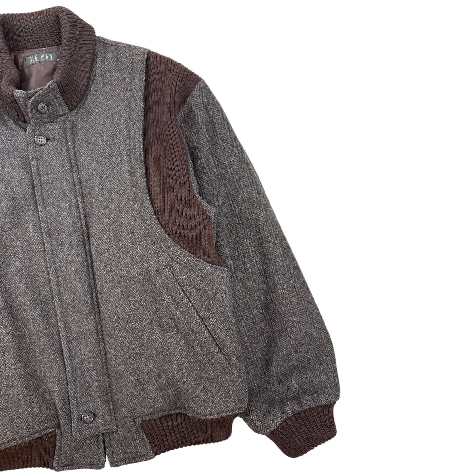 Vintage Big Way Wool Bomber Jacket