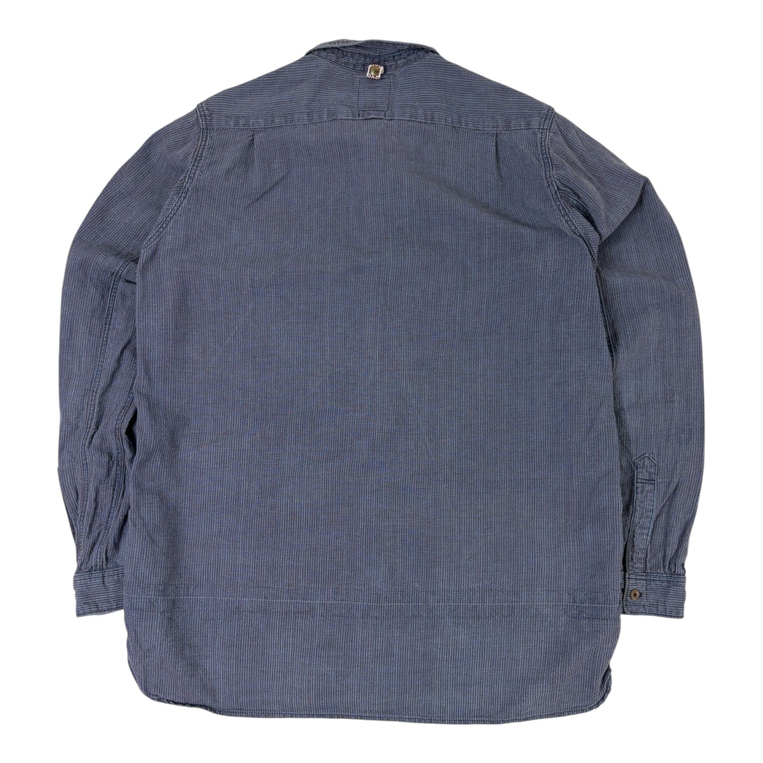 Visvim 14SS Long Rider Check Button Up Blue