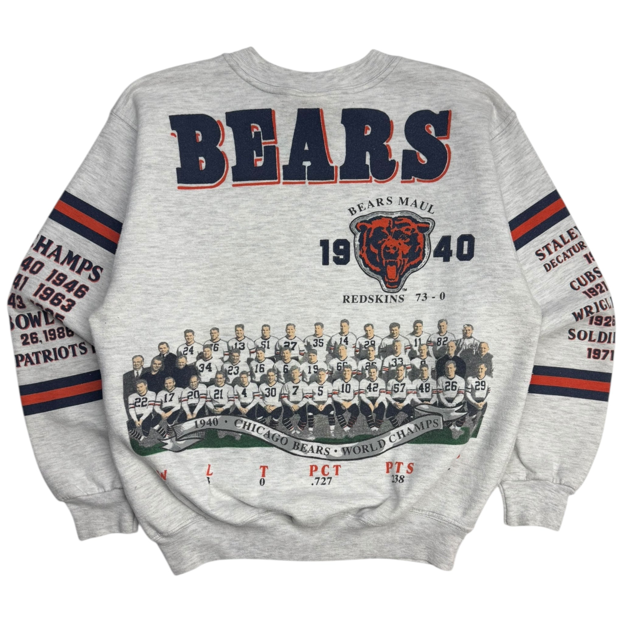 1990 Chicago Bears MLB World Champs AOP Crewneck