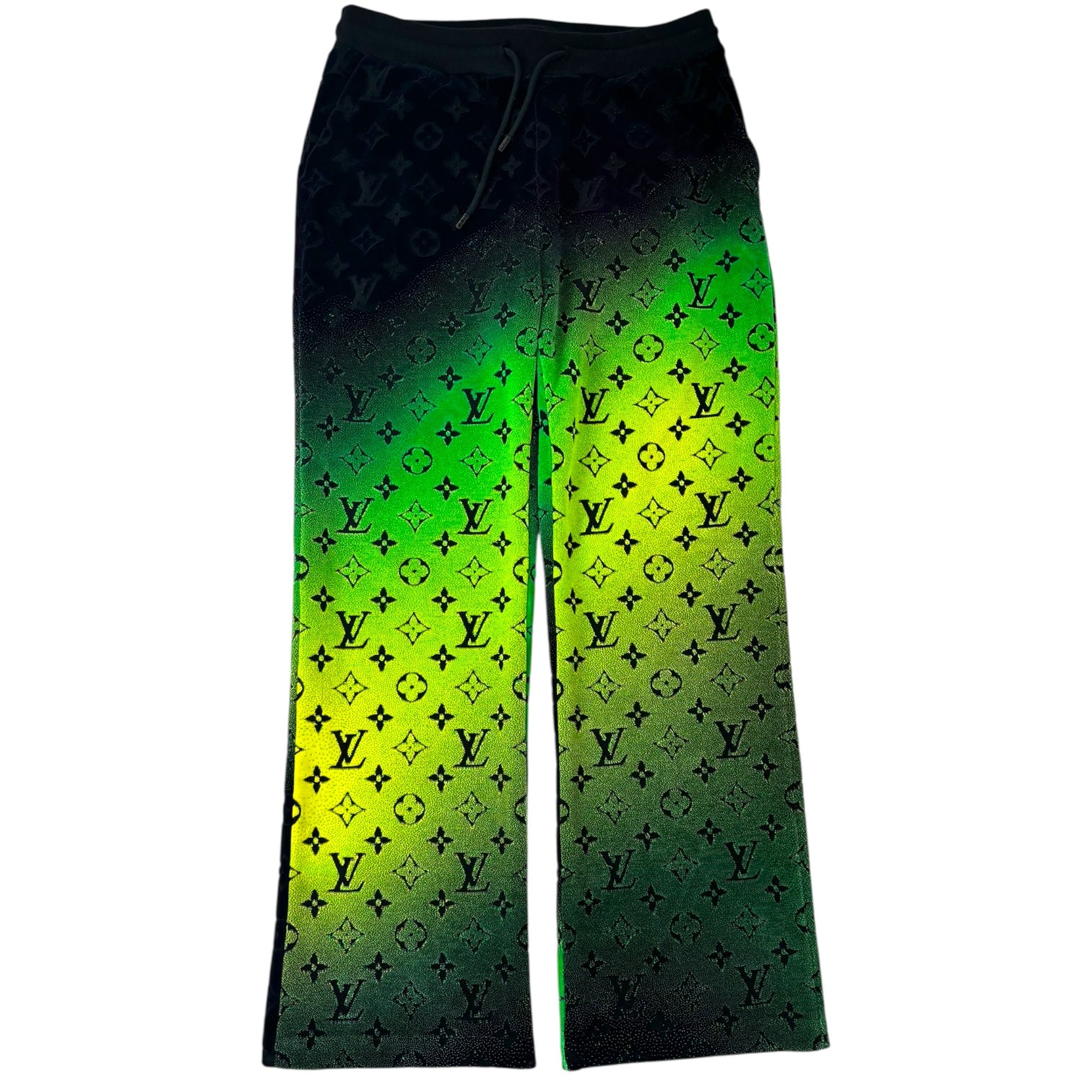 Louis Vuitton SS24 Gradient Velvet Track Pant Purple/Green