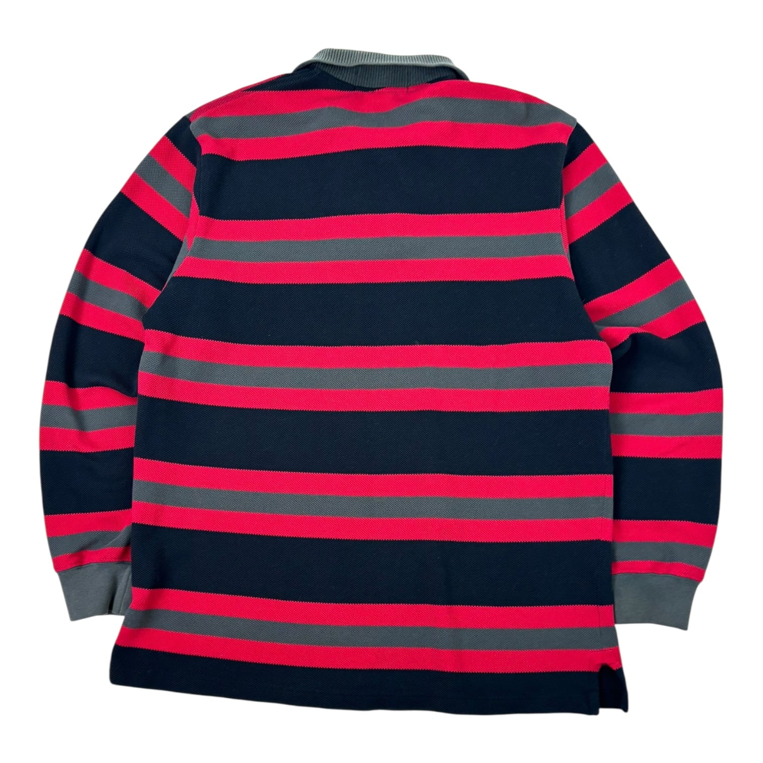 Vintage Polo Sport Striped Polo Long Sleeve Shirt