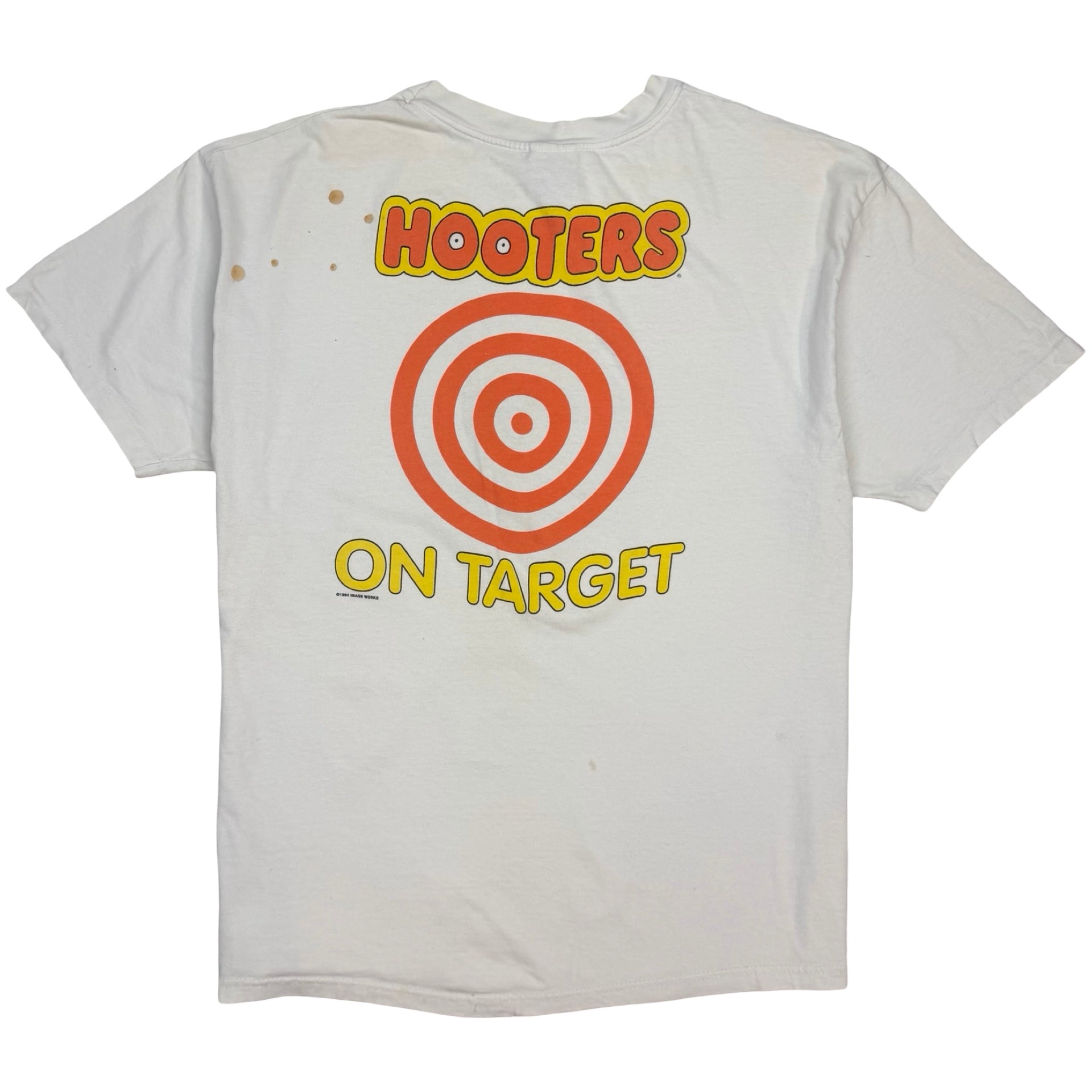1993 Hooters Hunt Club “On Target” Tee White