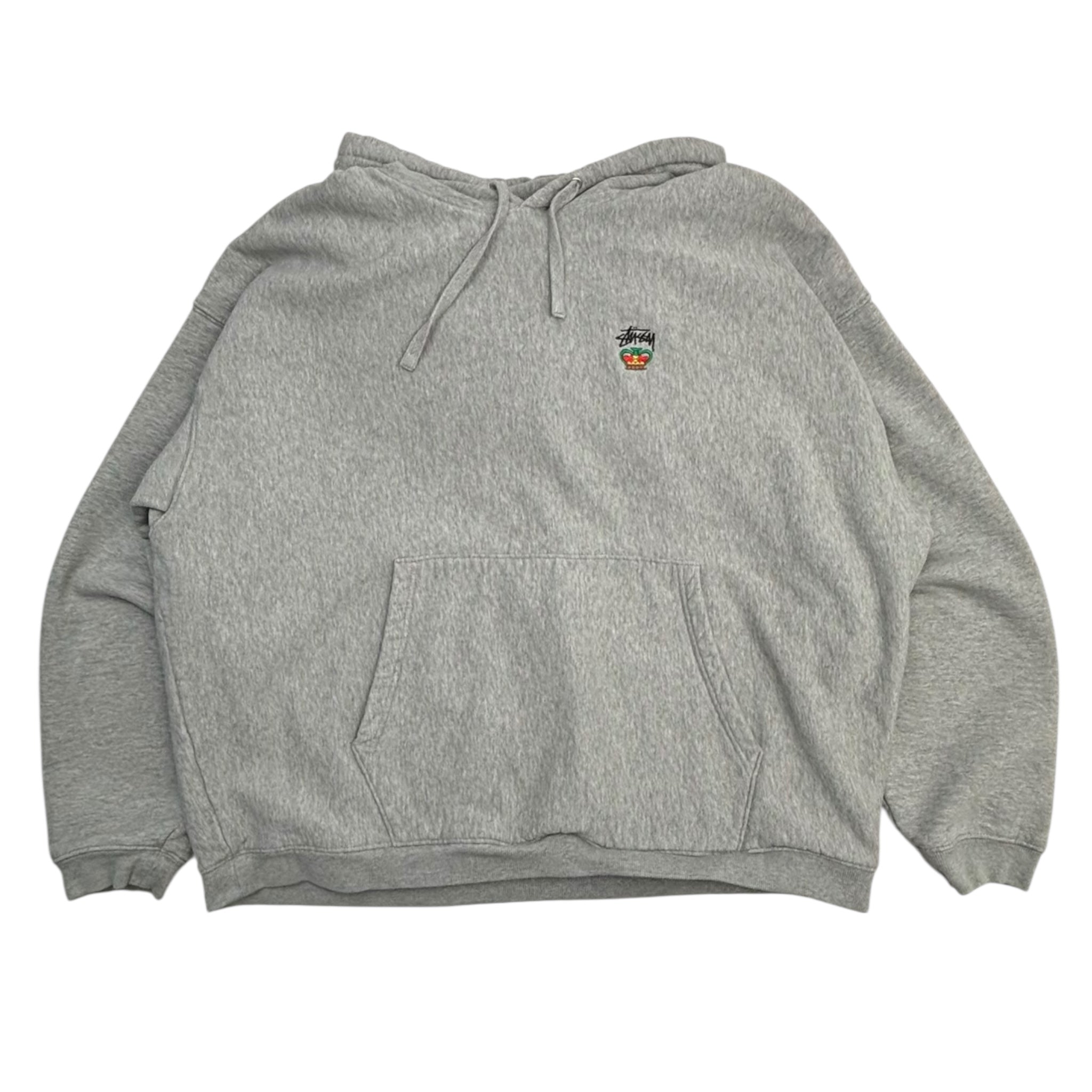 Stussy Relaxed Oversized Hoodie Grey Heather