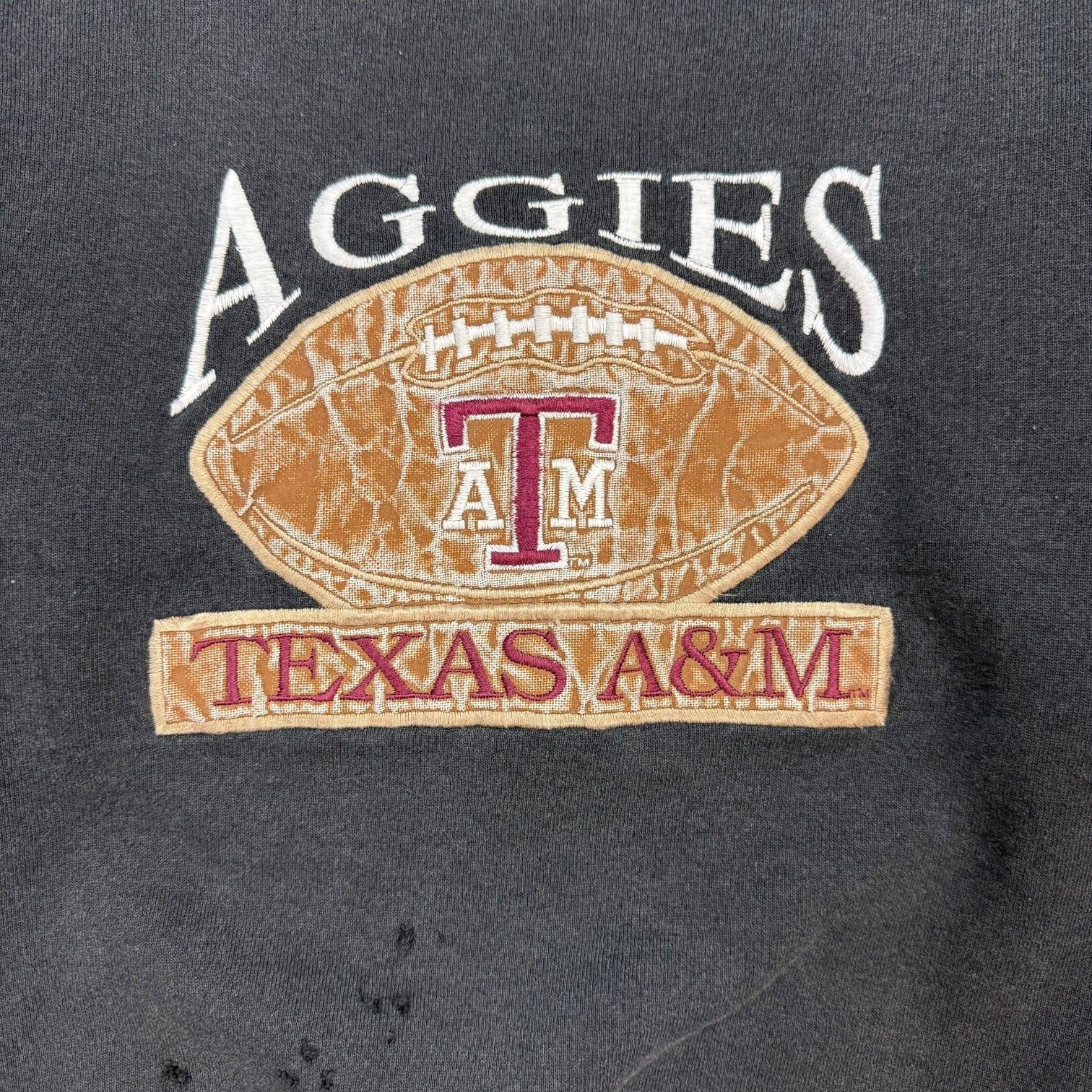 Vintage Texas A&M Aggies Crewneck Black