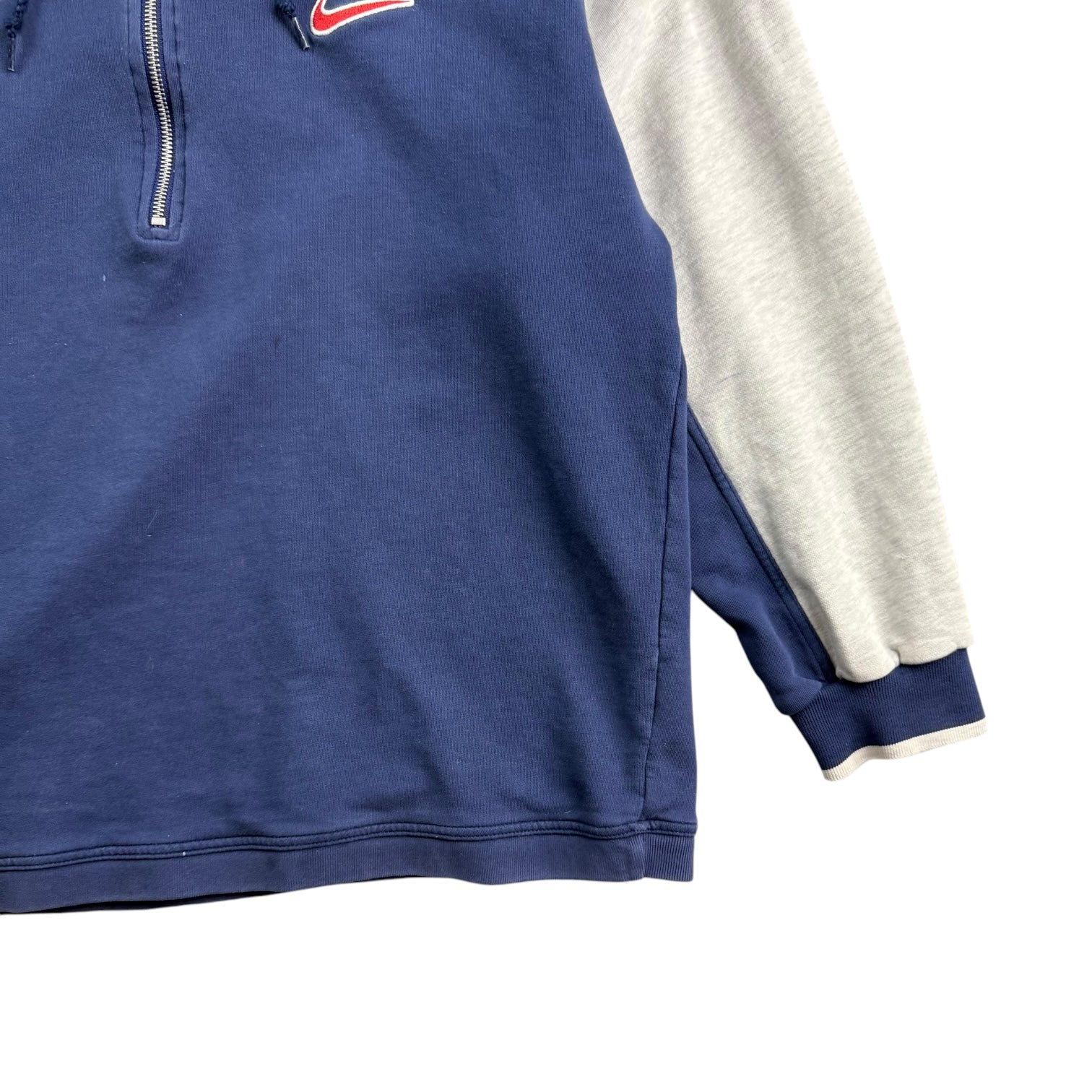 Vintage Nike Half Zip Hoodie Blue/Grey