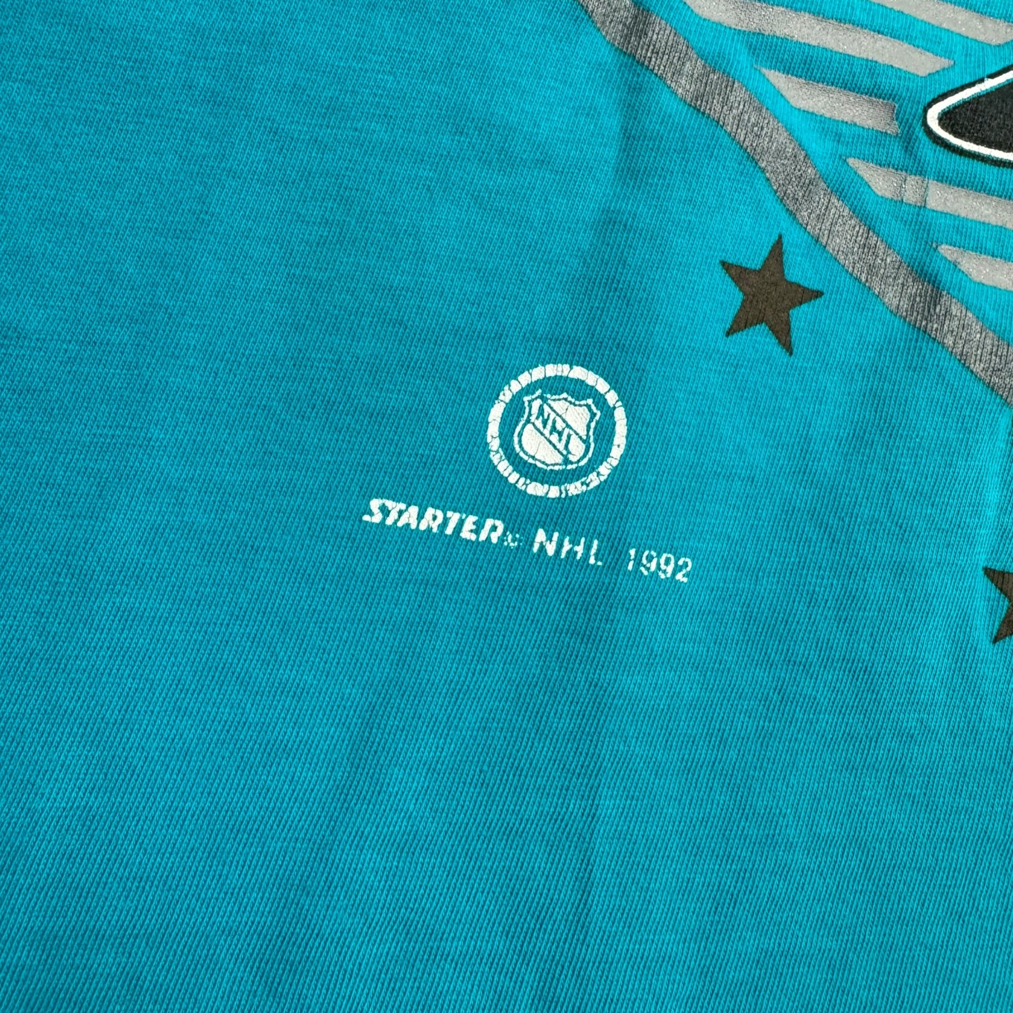 1992 San Jose Sharks Starter Tee Deep Teal
