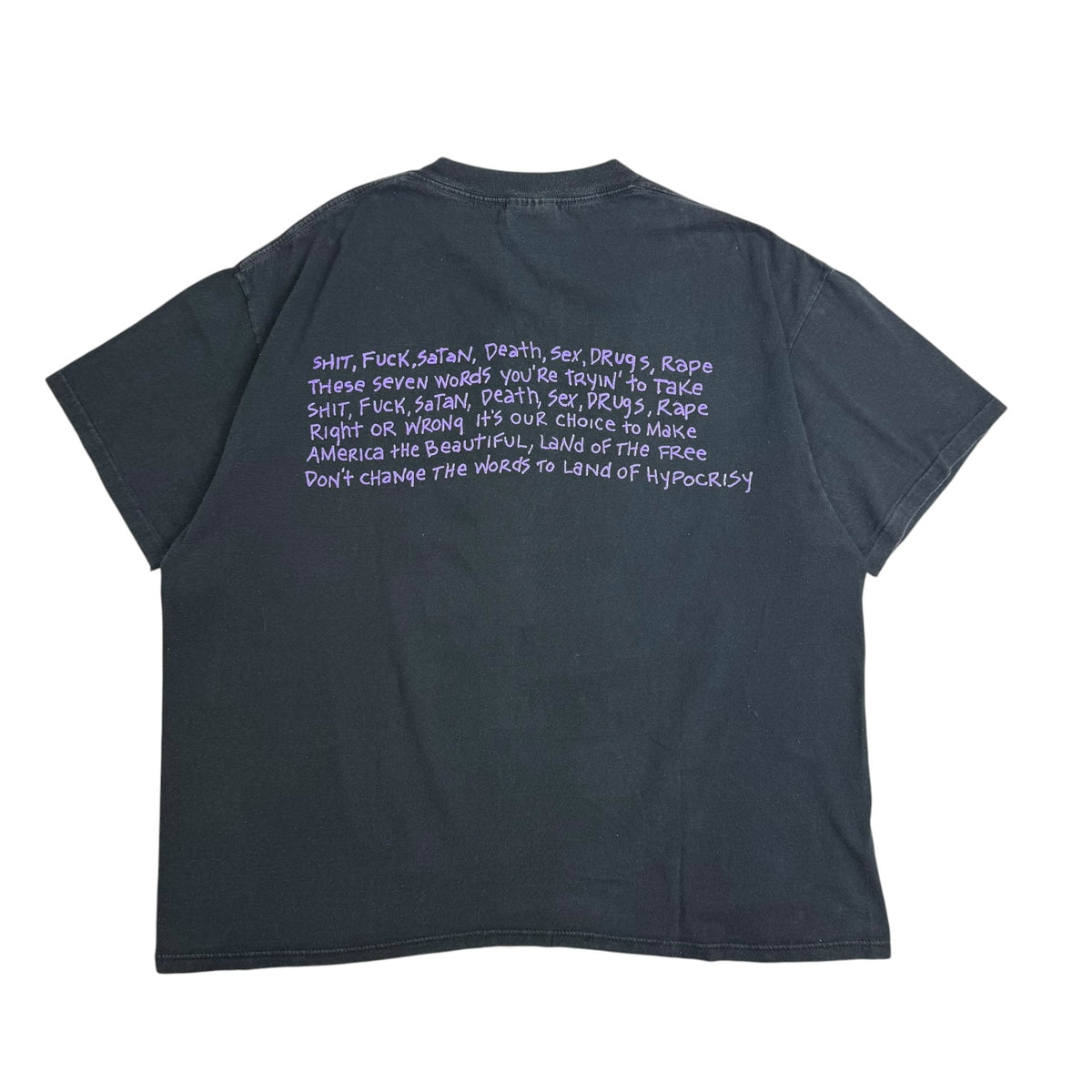 Vintage Anthrax Not Man Tee Black