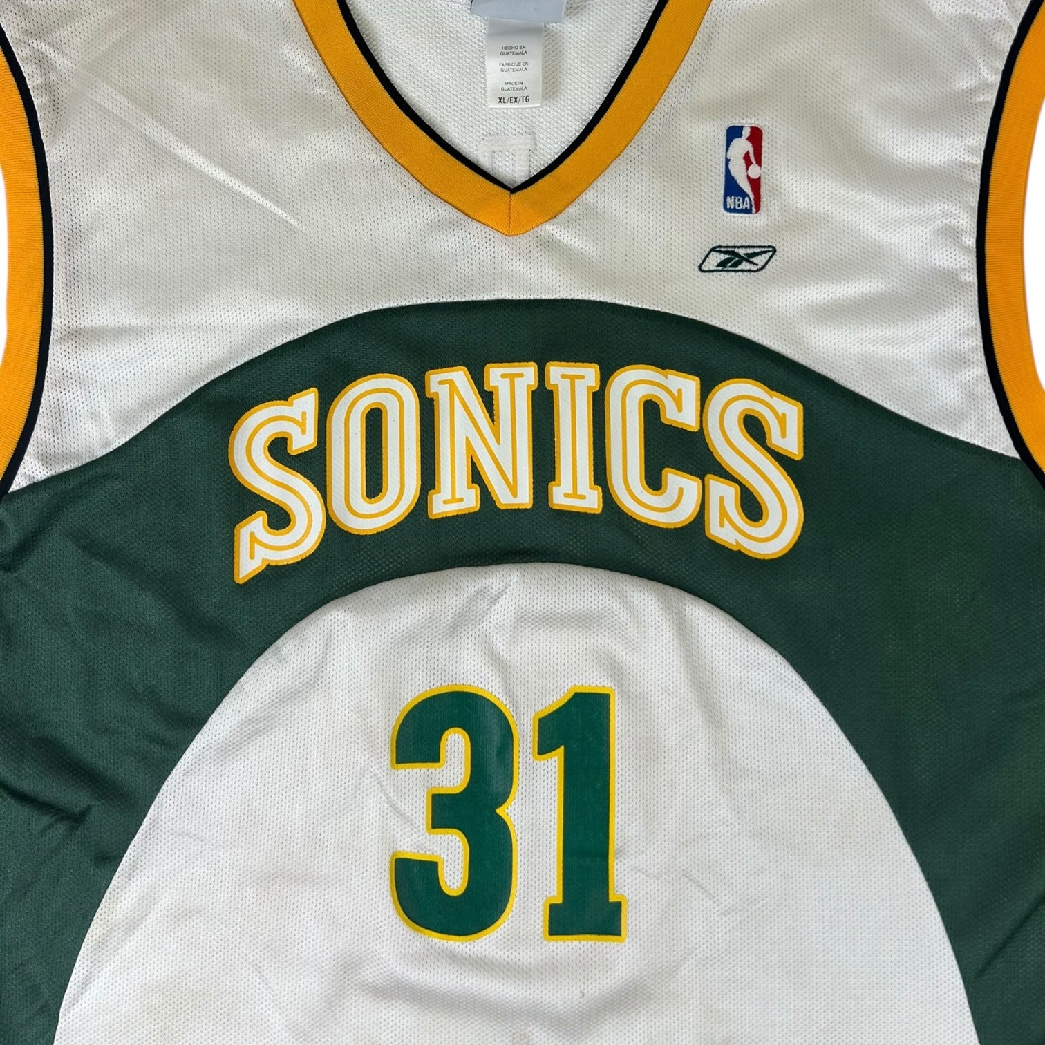 Vintage Seattle SuperSonics Brent Barry Home Jersey