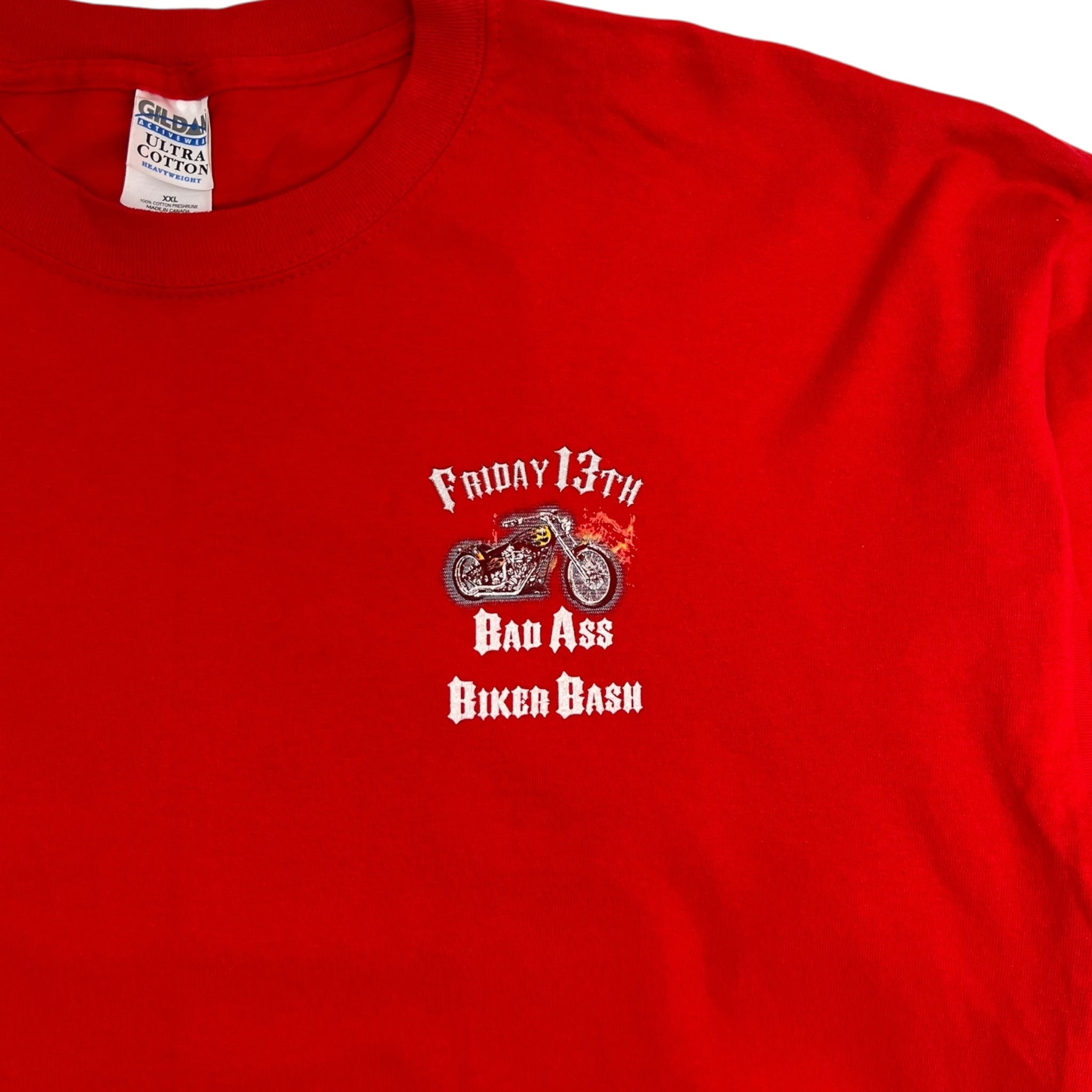 2003 Friday The 13th Port Dover Bike Rally Flame Sleeve T-Shirt
