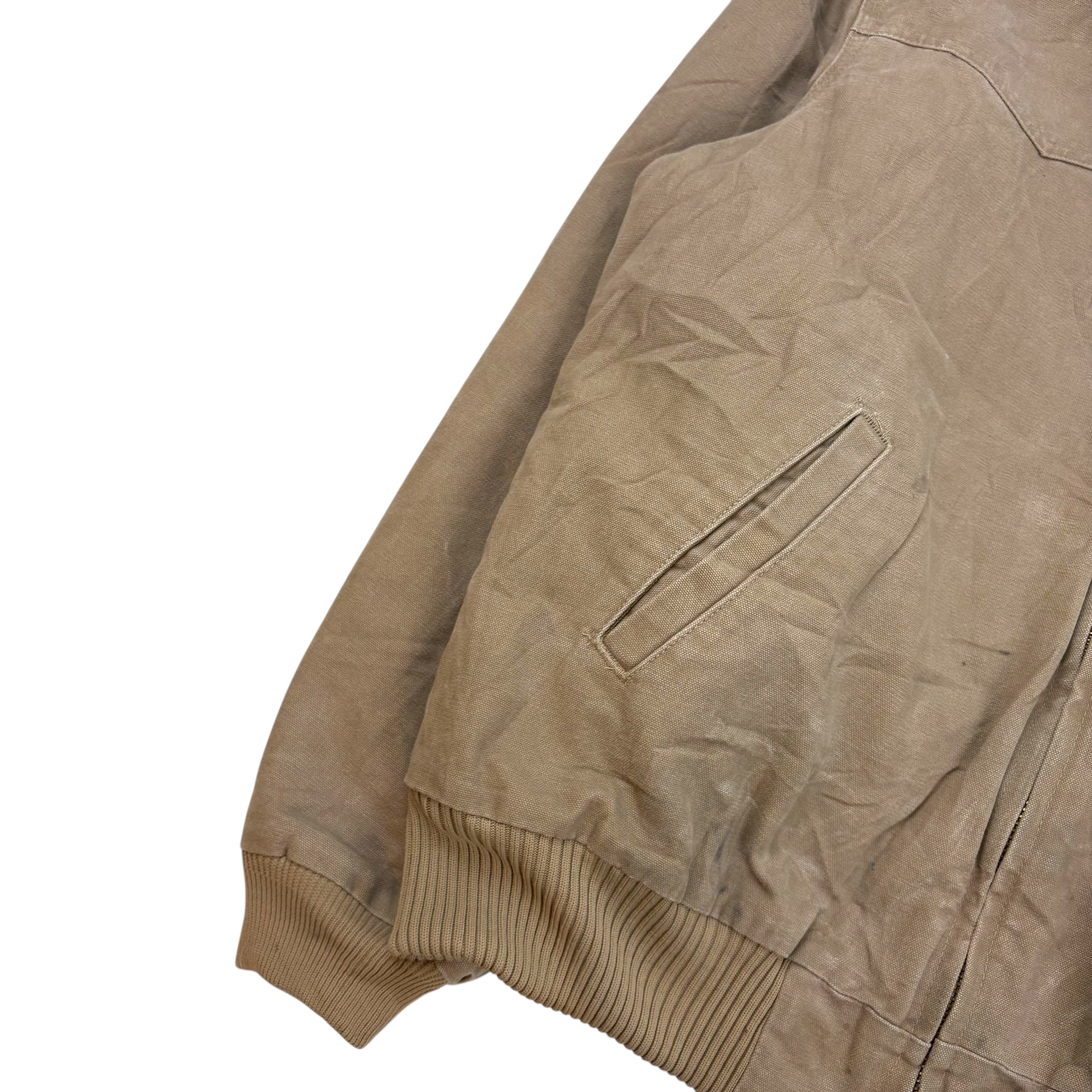 Vintage Carhartt Sante Fe Bomber Quilted Jacket Beige