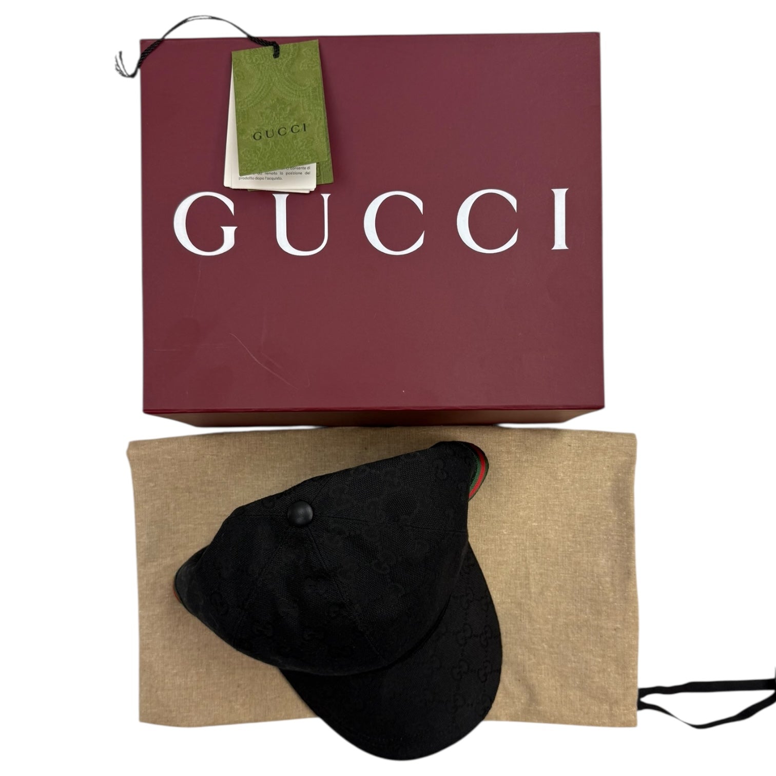 Gucci Original GG Canvas Baseball Hat Black