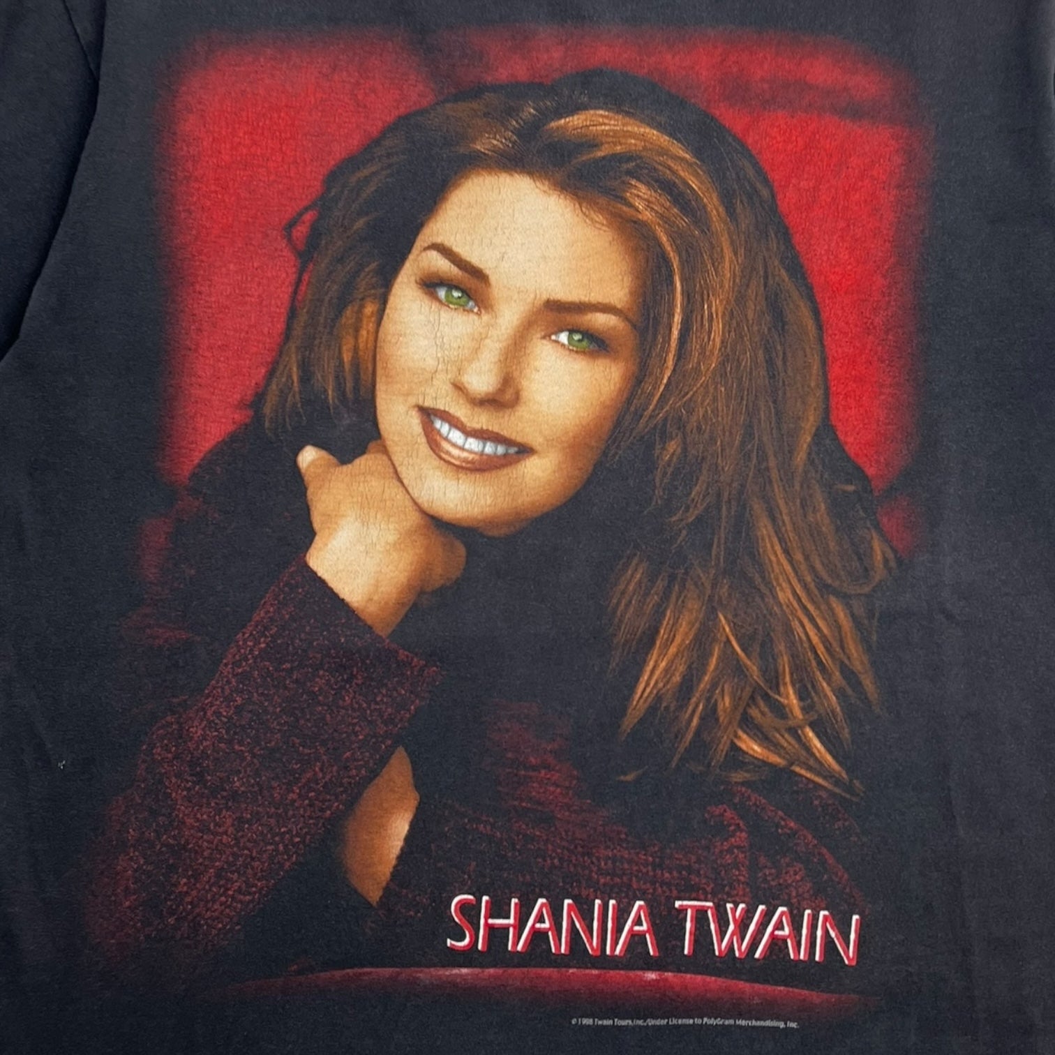 1998 Shania Twain Portrait T-Shirt