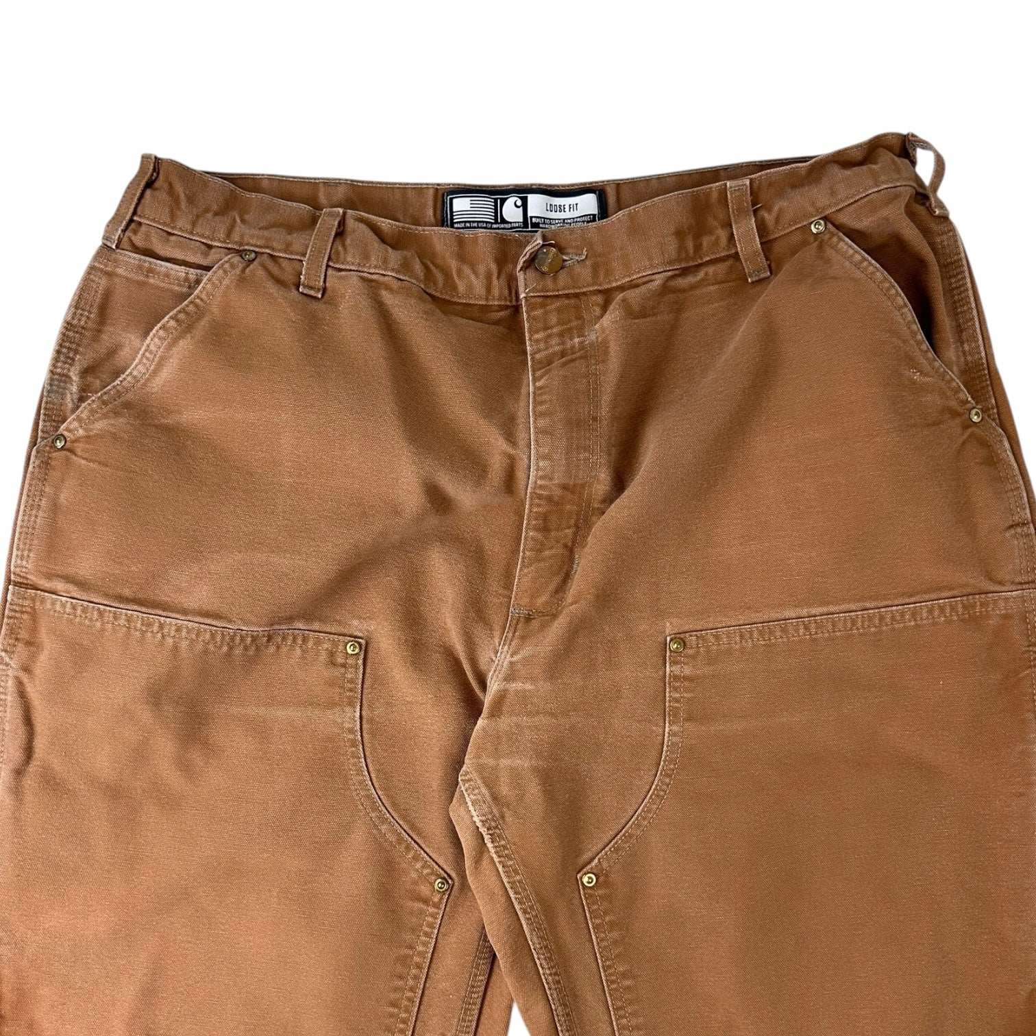 Vintage Carhartt Loose Fit Double Knee Workwear Pant Tan