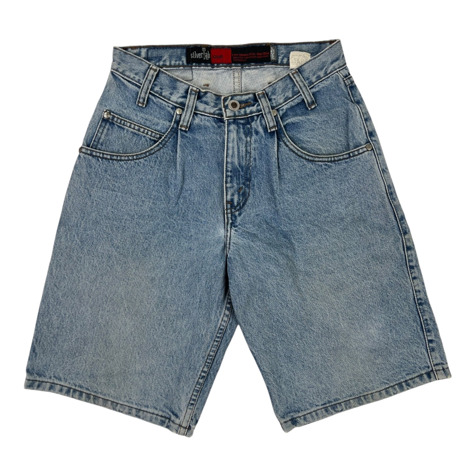 (W) Vintage Levi’s Silver Tab Jean Shorts Light Wash
