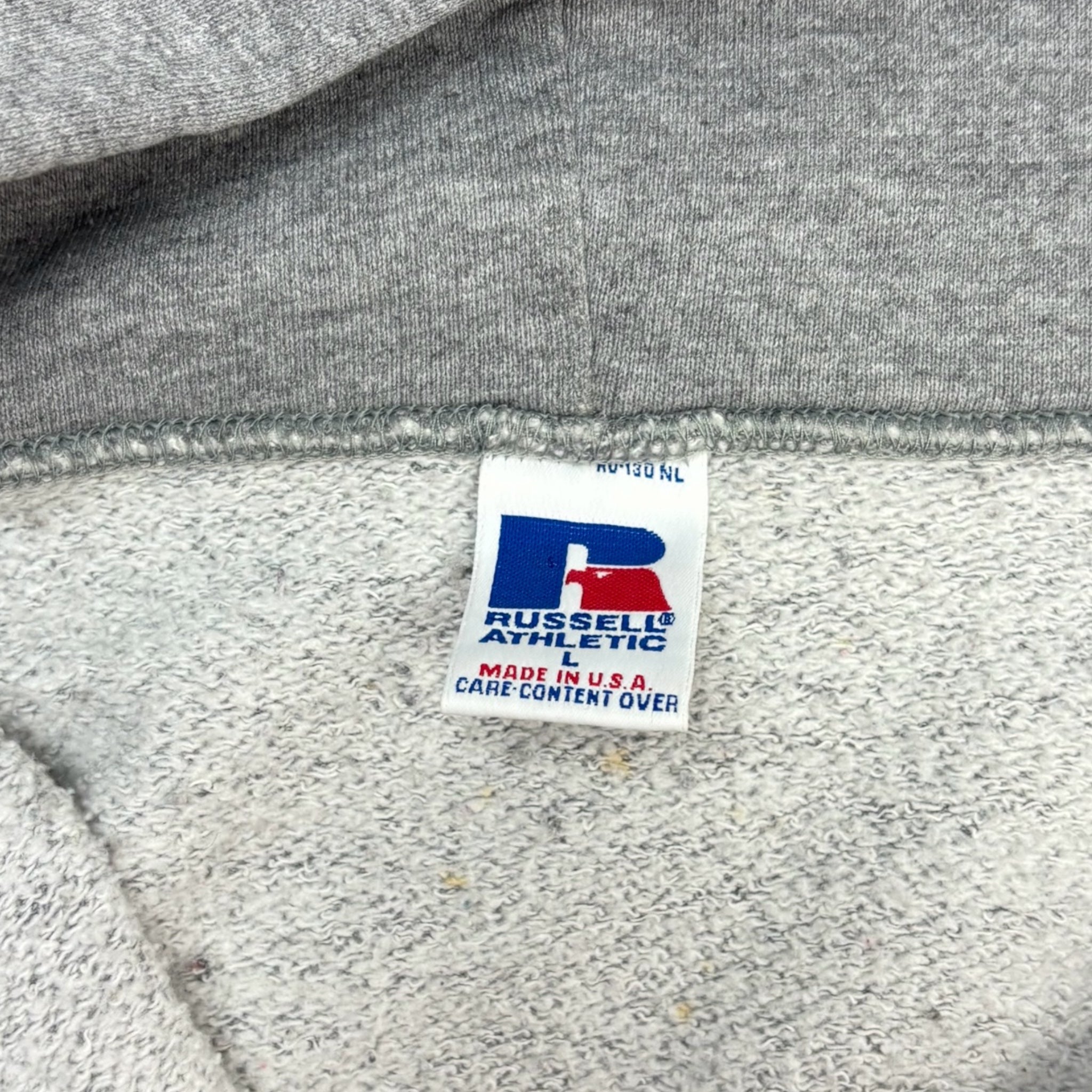 Vintage Russell Athletic Zip-Up Hoodie Grey