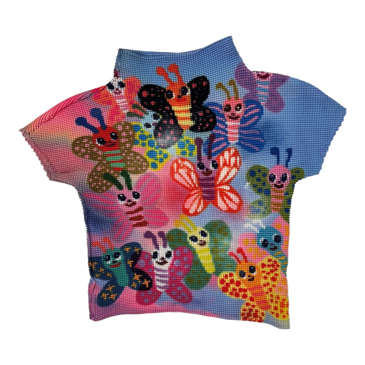 (W) I Scream In Colour Butterfly Scrunch T-Shirt