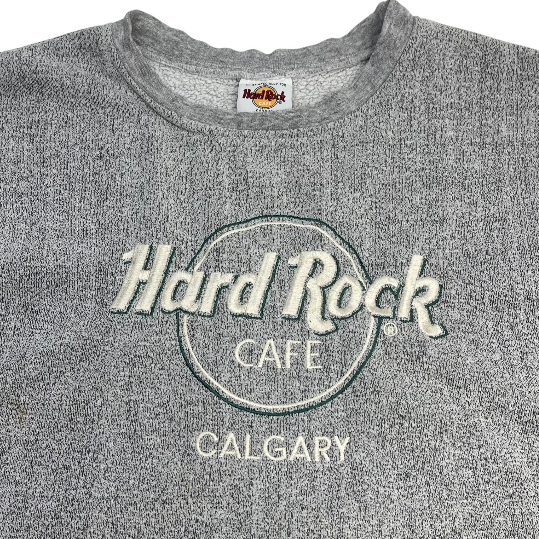 Vintage Hard Rock Café Calgary Sweatshirt Grey