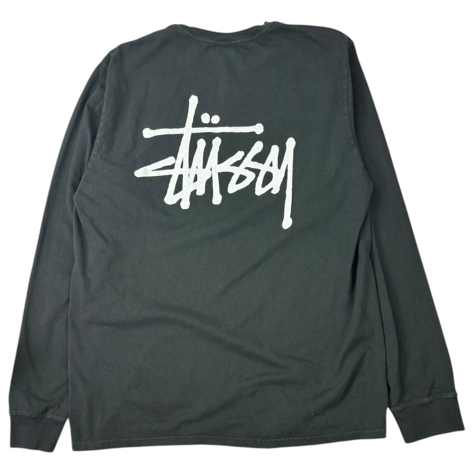Stussy Stock Logo Long Sleeve Black