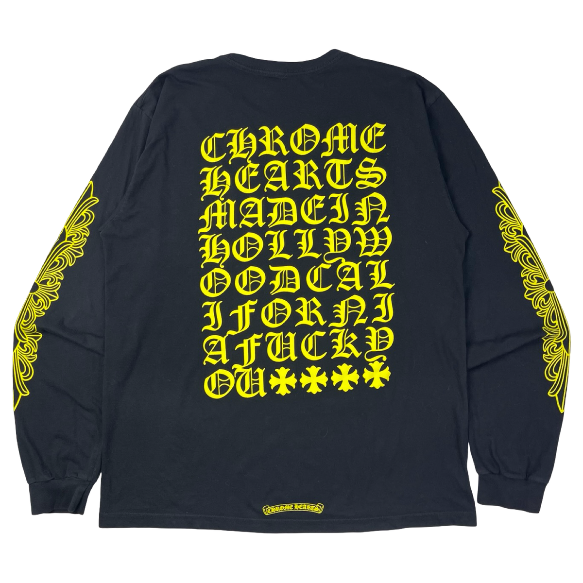 Chrome Hearts Made In Hollywood Pocket Long-Sleeve Shirt Black/Yellow