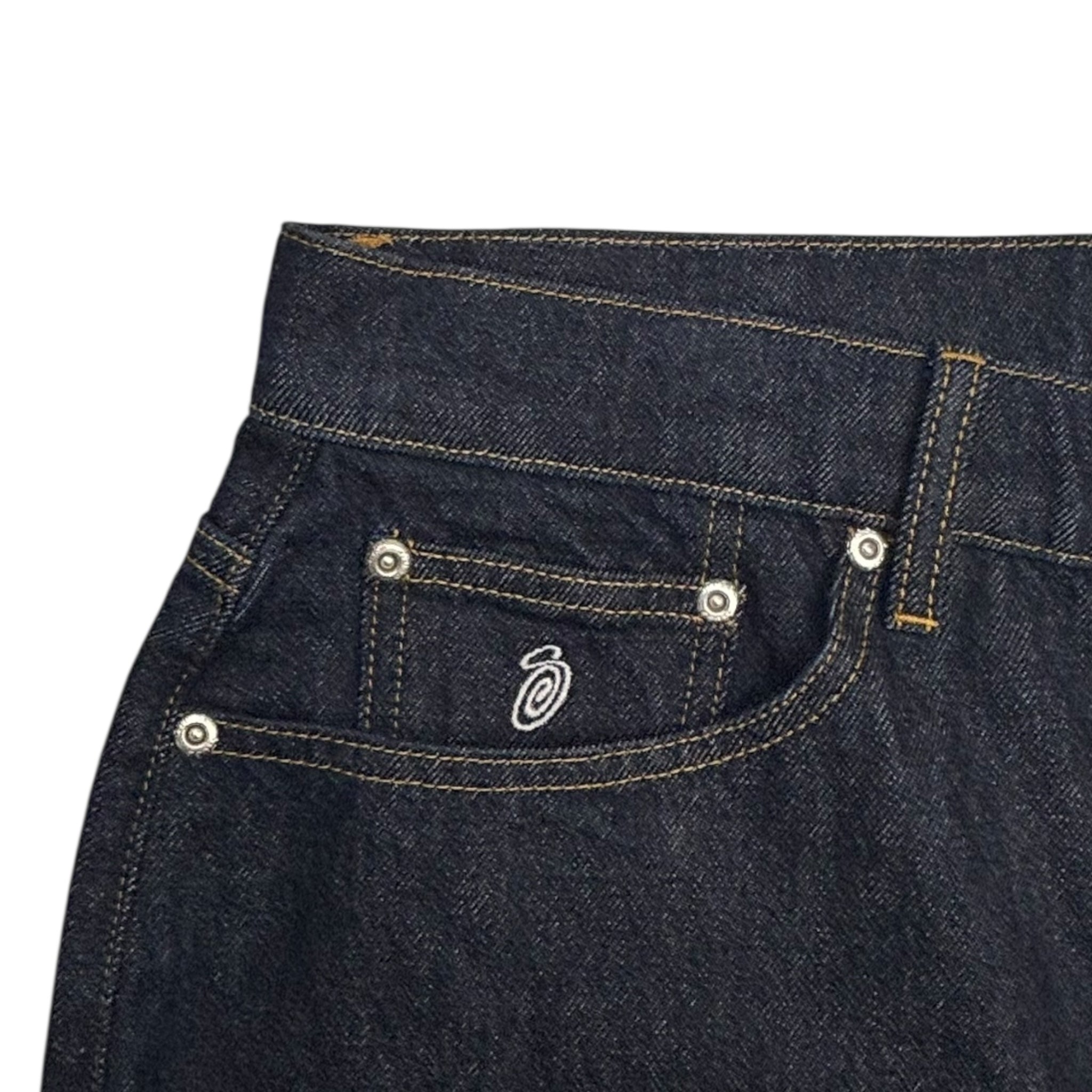 Stussy Big Ol Denim Shorts Rinsed Indigo