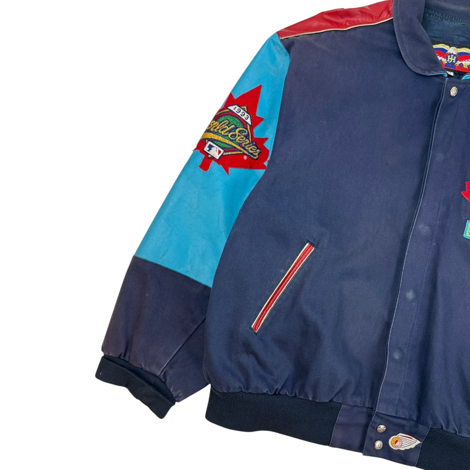 1993 Toronto Blue Jays Jeff Hamilton Back 2 Back Jacket