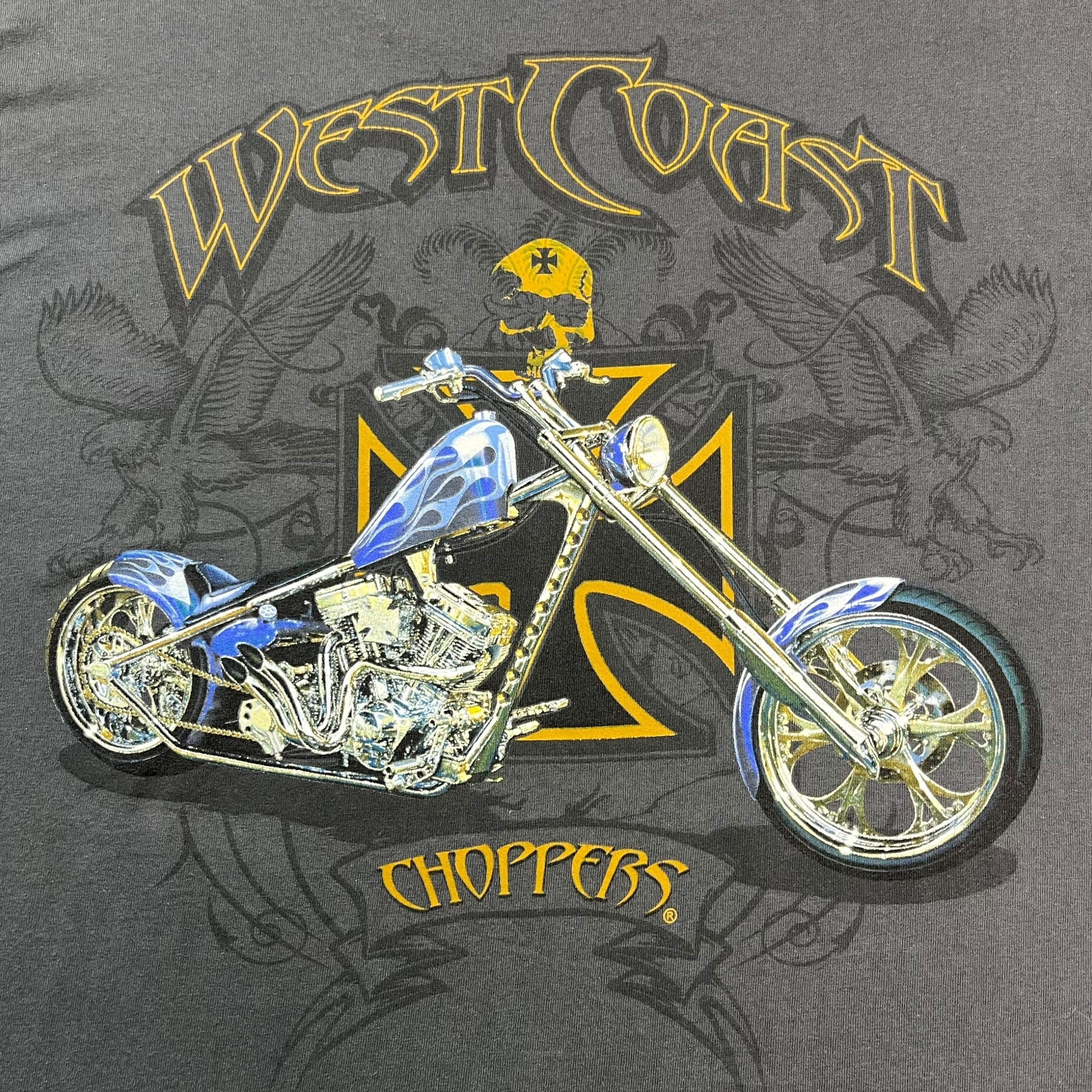 Vintage West Coast Choppers Long Sleeve Tee Grey