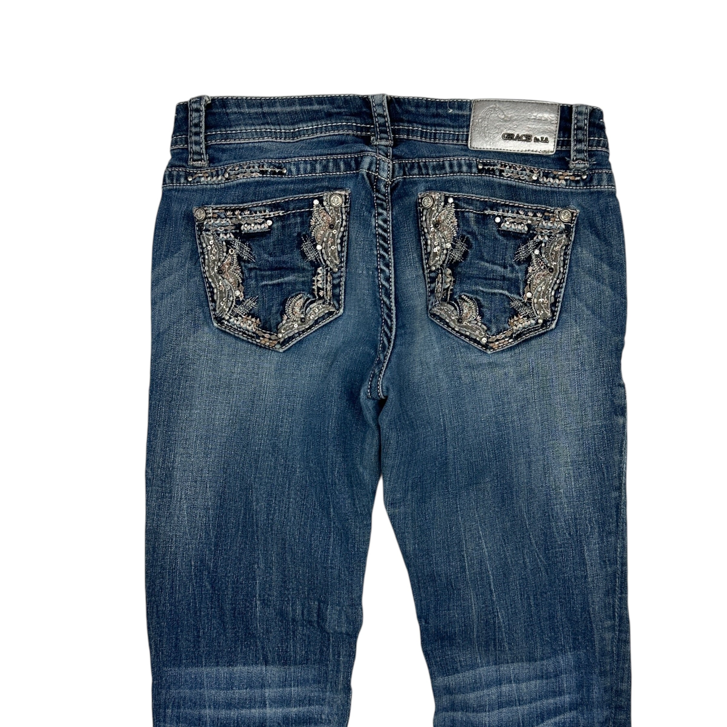 (W) Vintage Y2K Grace in LA Boot Cut Denim Jeans