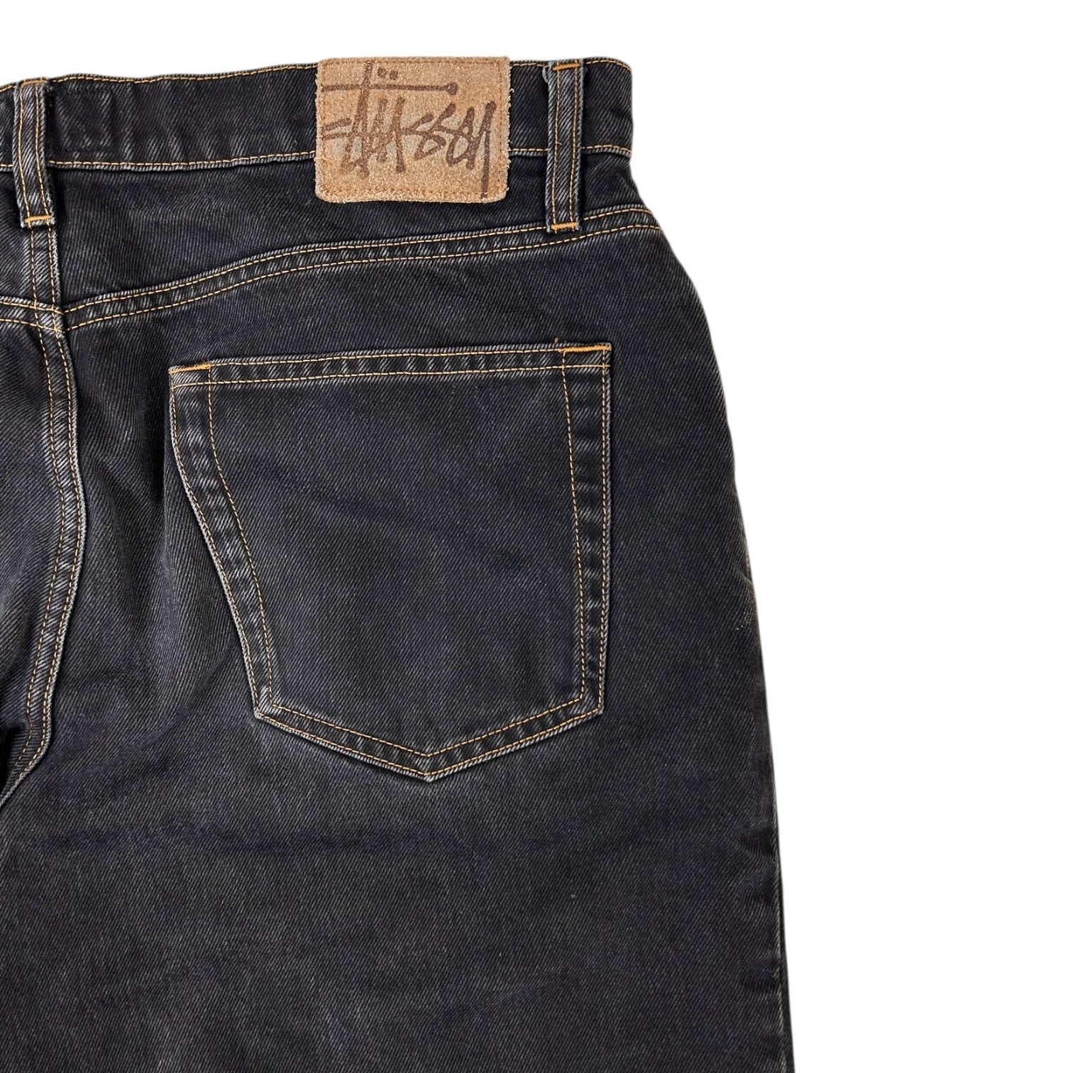 Stussy Big Ol Jeans Washed Black