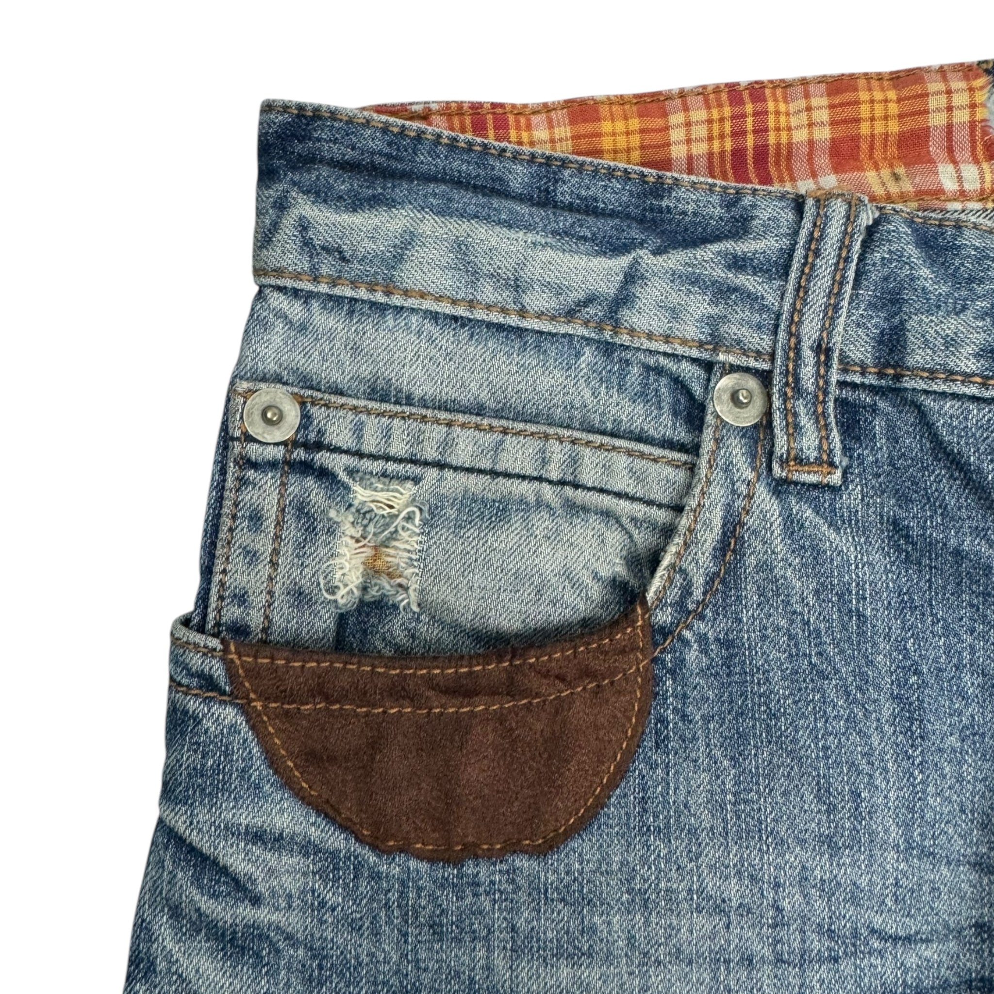 Patchwork Denim Jeans