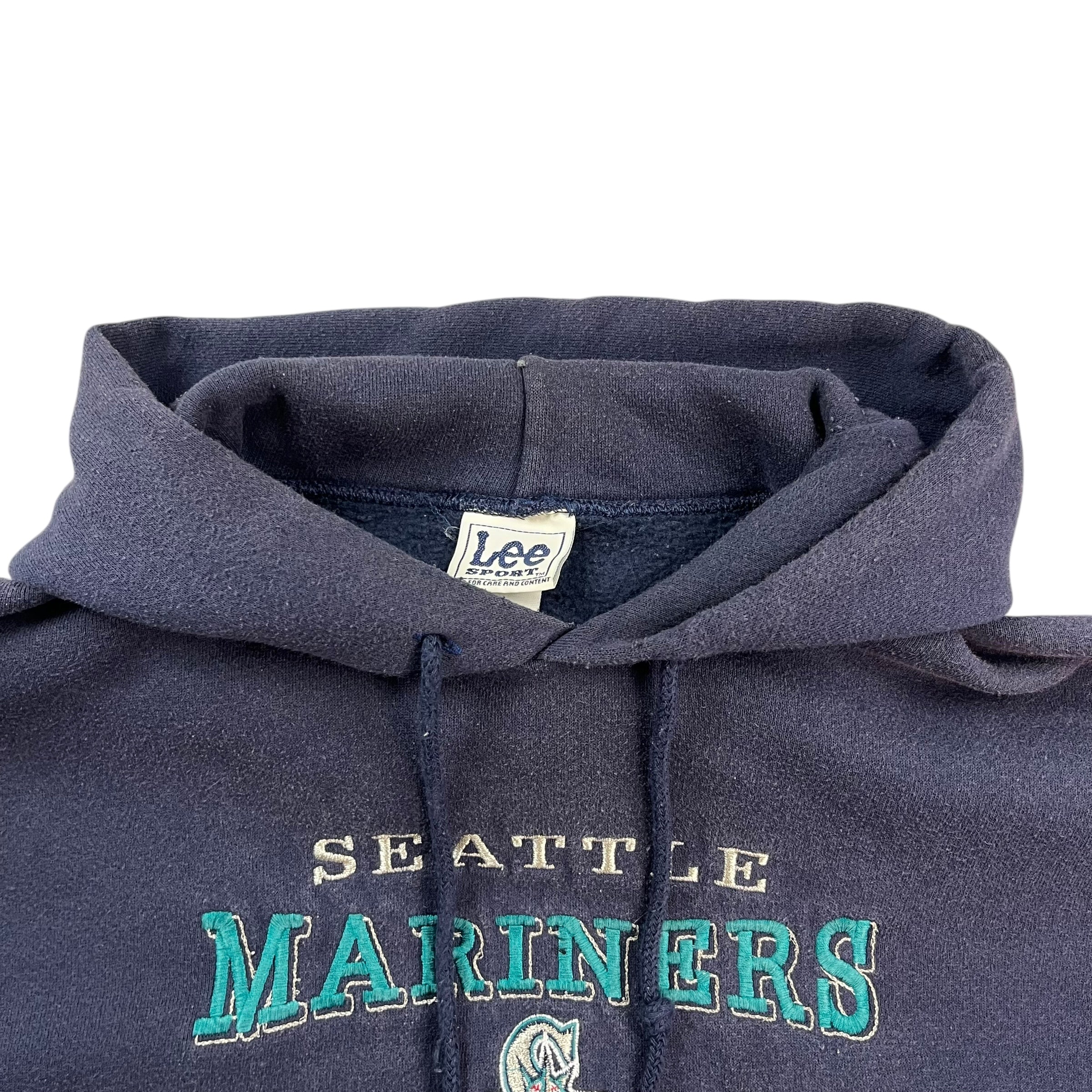 Vintage Seattle Mariners Hoodie Navy Blue