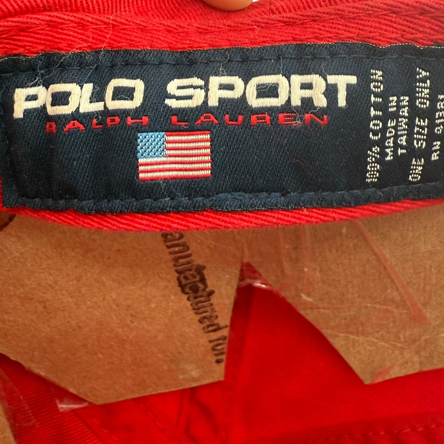 Polo Sport Ralph Lauren Sport Buckle Back Hat Red